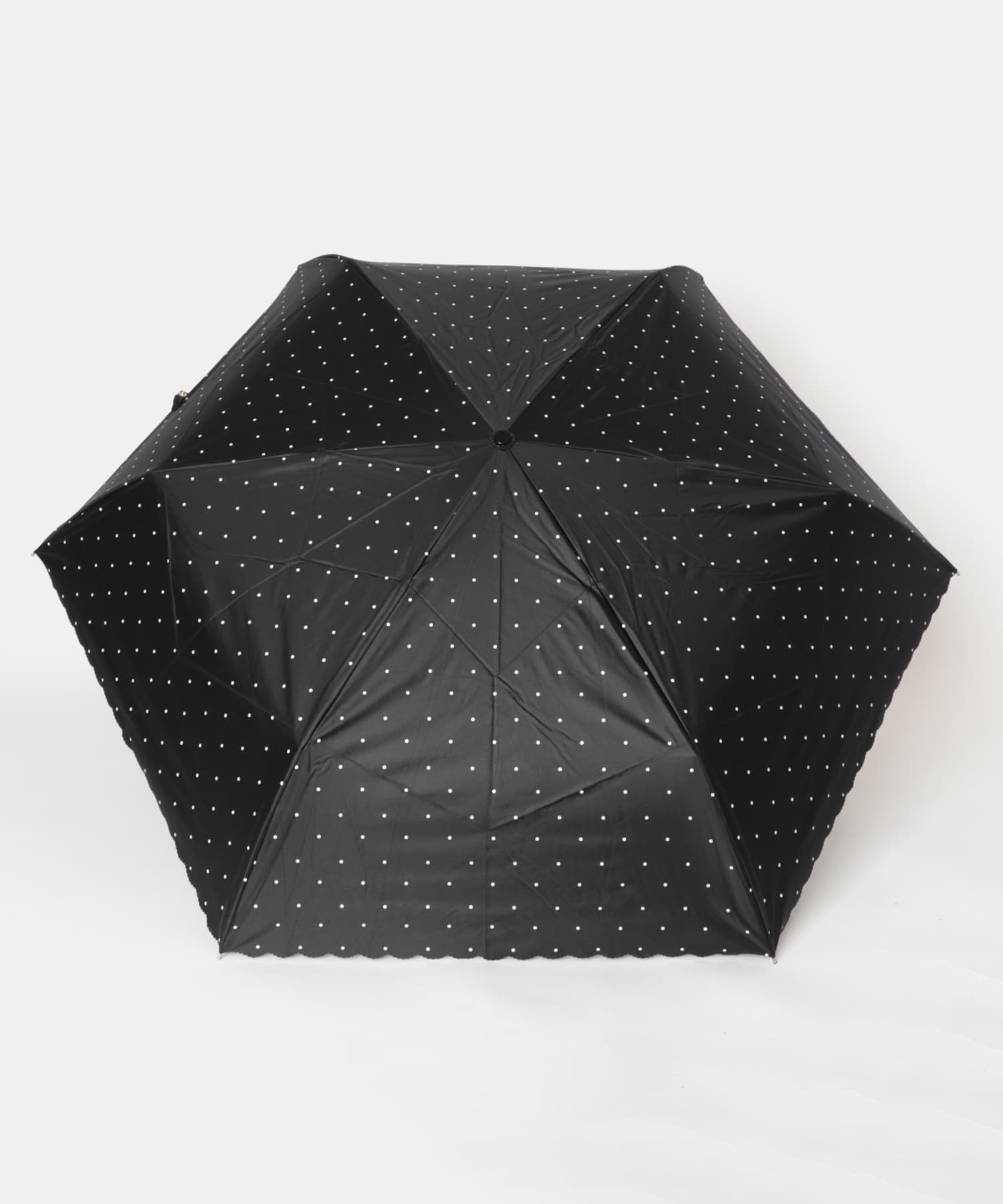 Wpc.　レースカットドット日傘 BLACK One