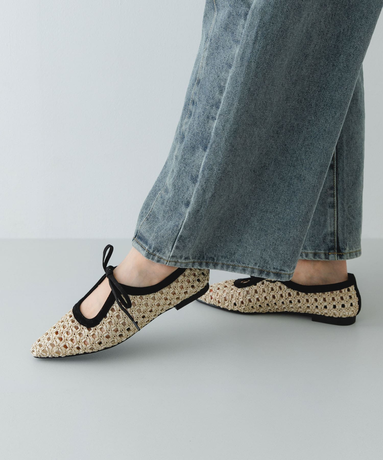 『MADE IN JAPAN』1センチパナマリボンパンプス