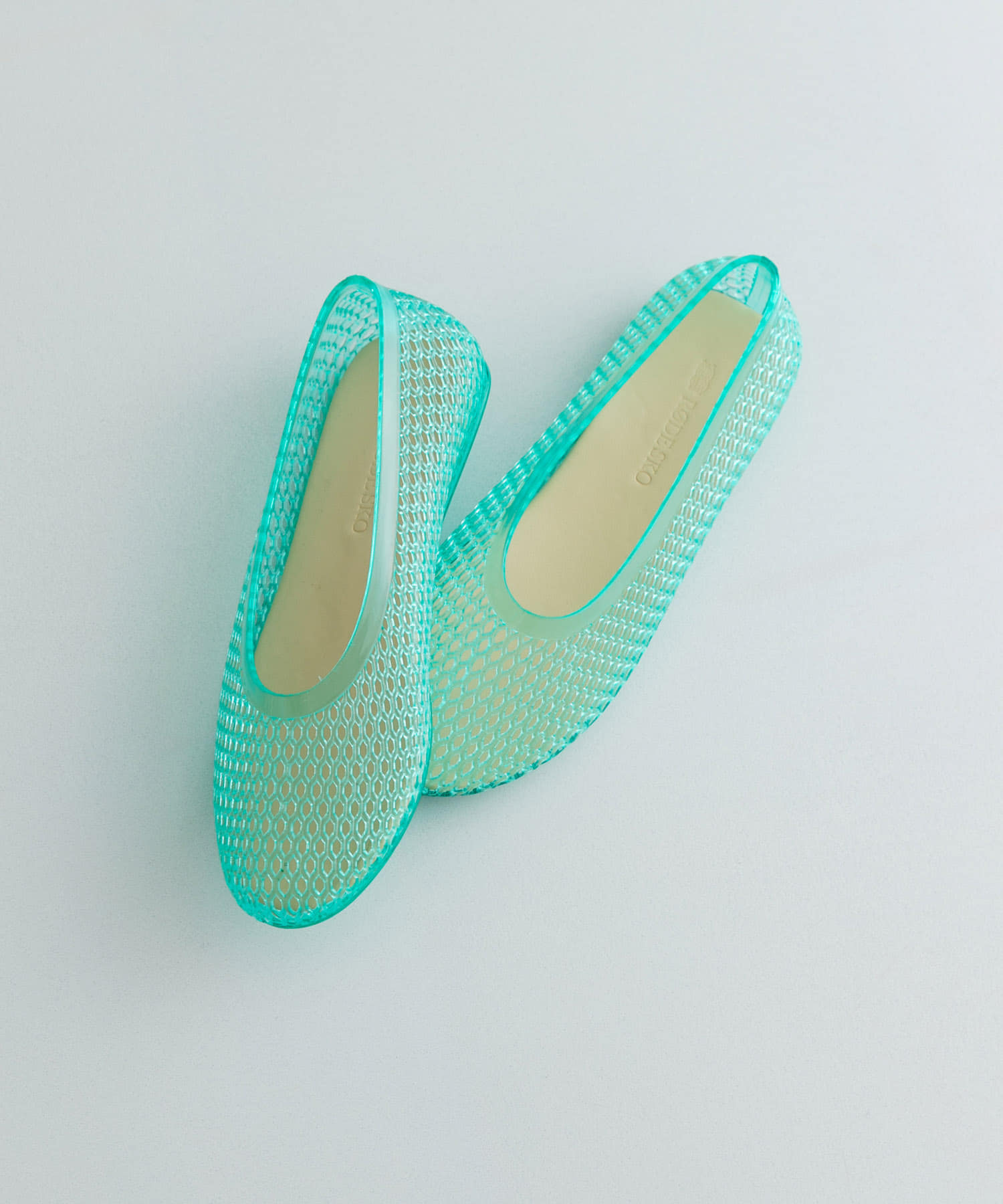 クリアカラーフラットシューズ MINT 36