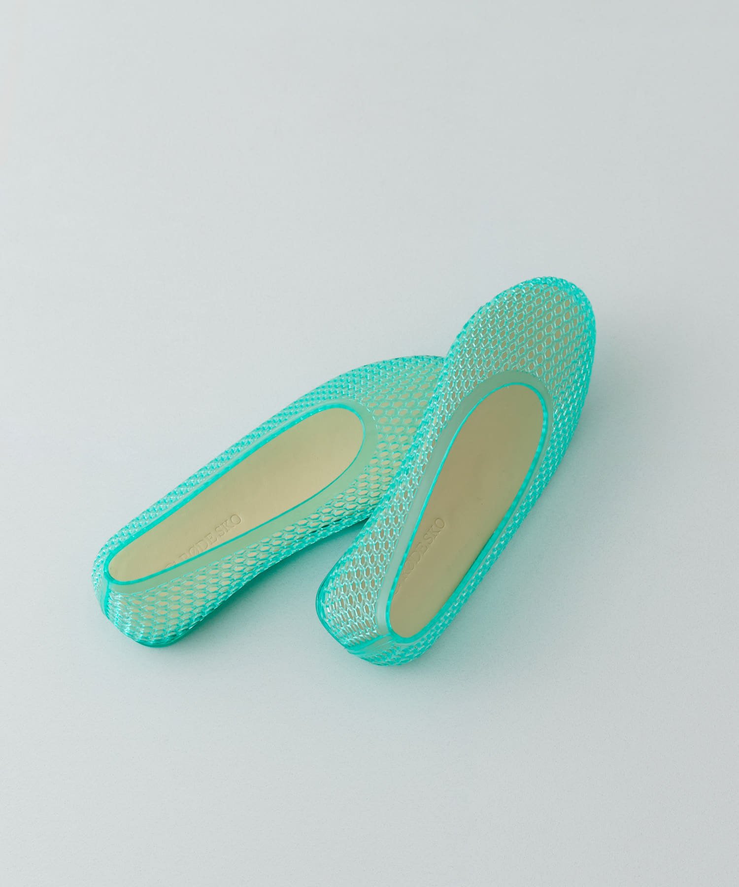 クリアカラーフラットシューズ MINT 36
