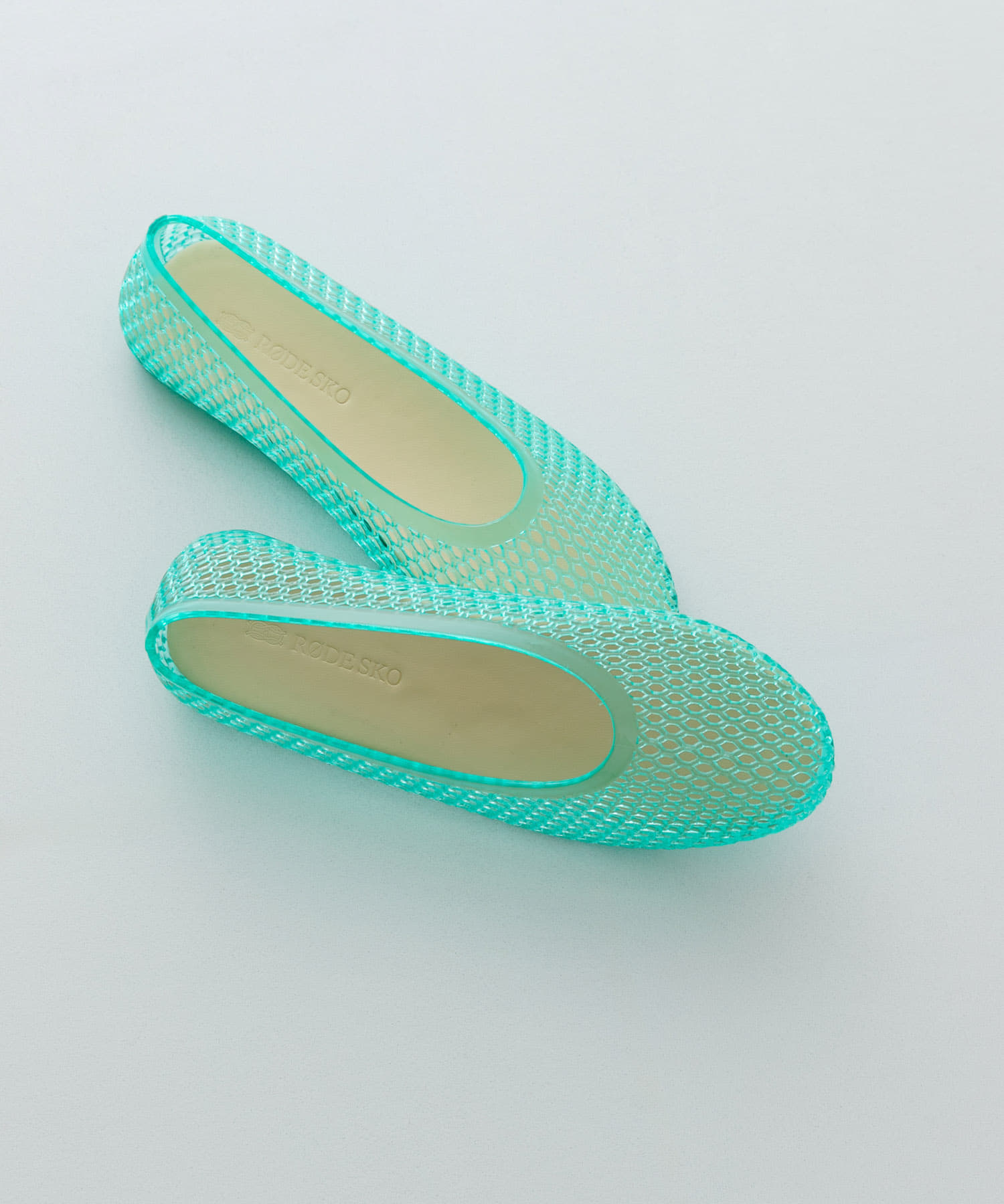 クリアカラーフラットシューズ MINT 36