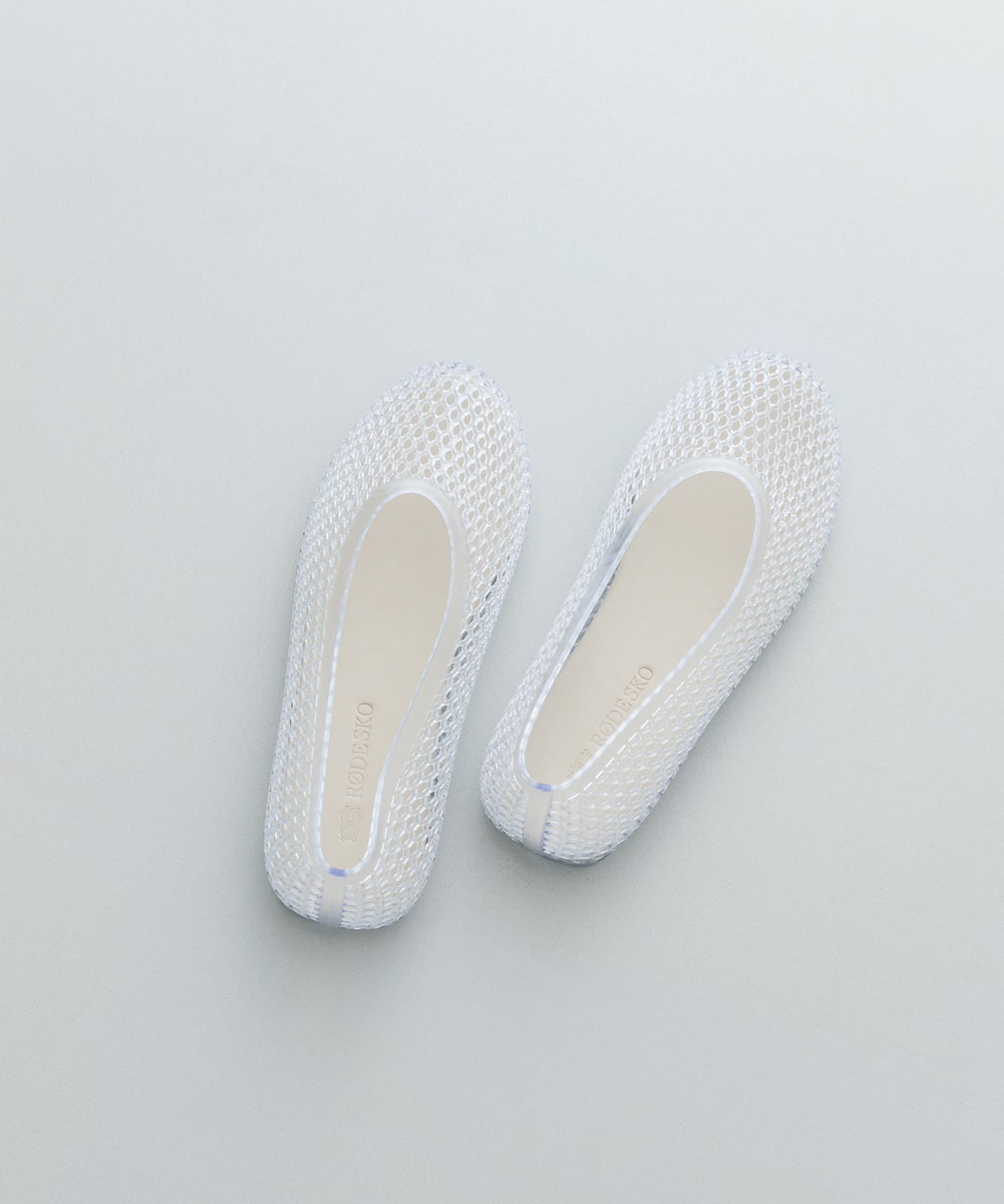 クリアカラーフラットシューズ CLEAR 36