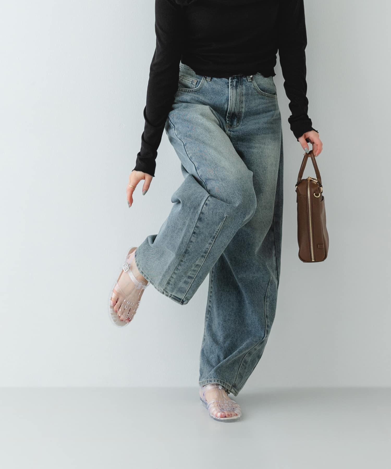 クリアカラーグルカサンダル CLEAR 36