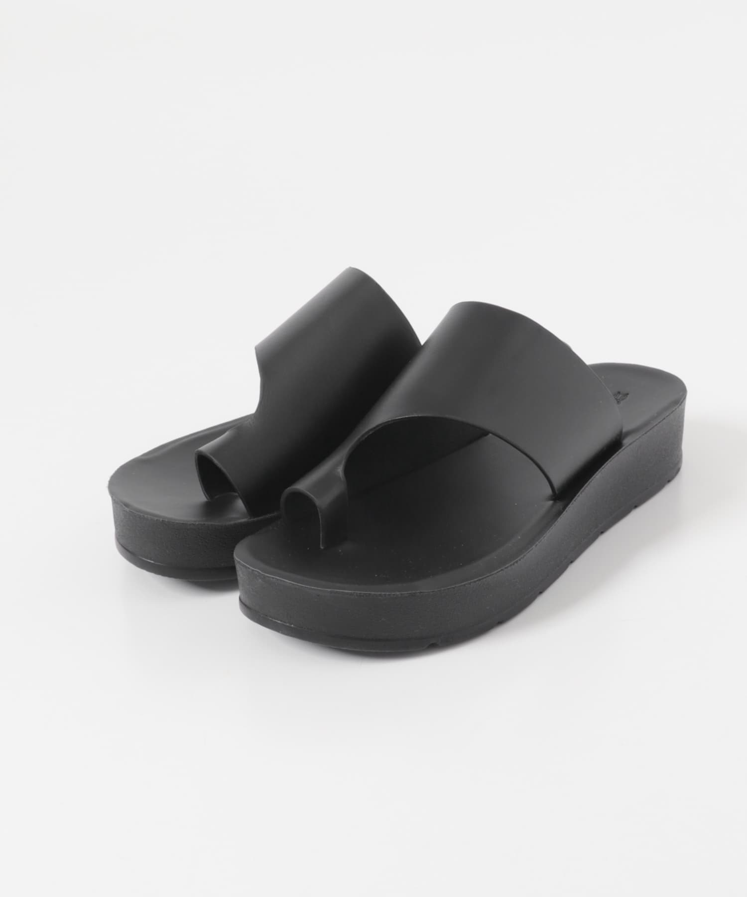 厚底トングサンダル BLACK 36