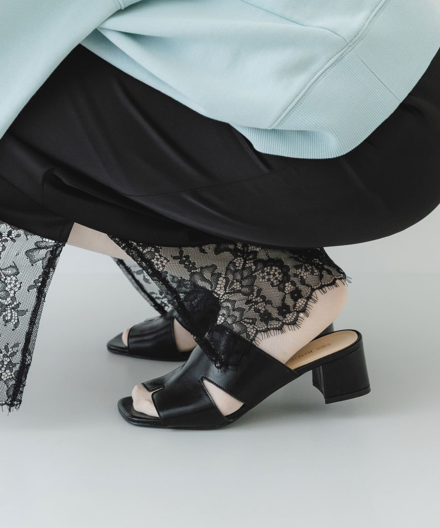 デザインカットアッパーミュール(36 BLACK): シューズ｜URBAN RESEARCH