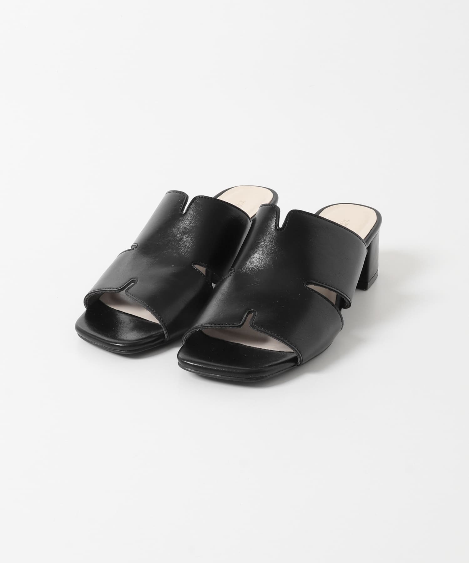 デザインカットアッパーミュール(36 BLACK): シューズ｜URBAN RESEARCH
