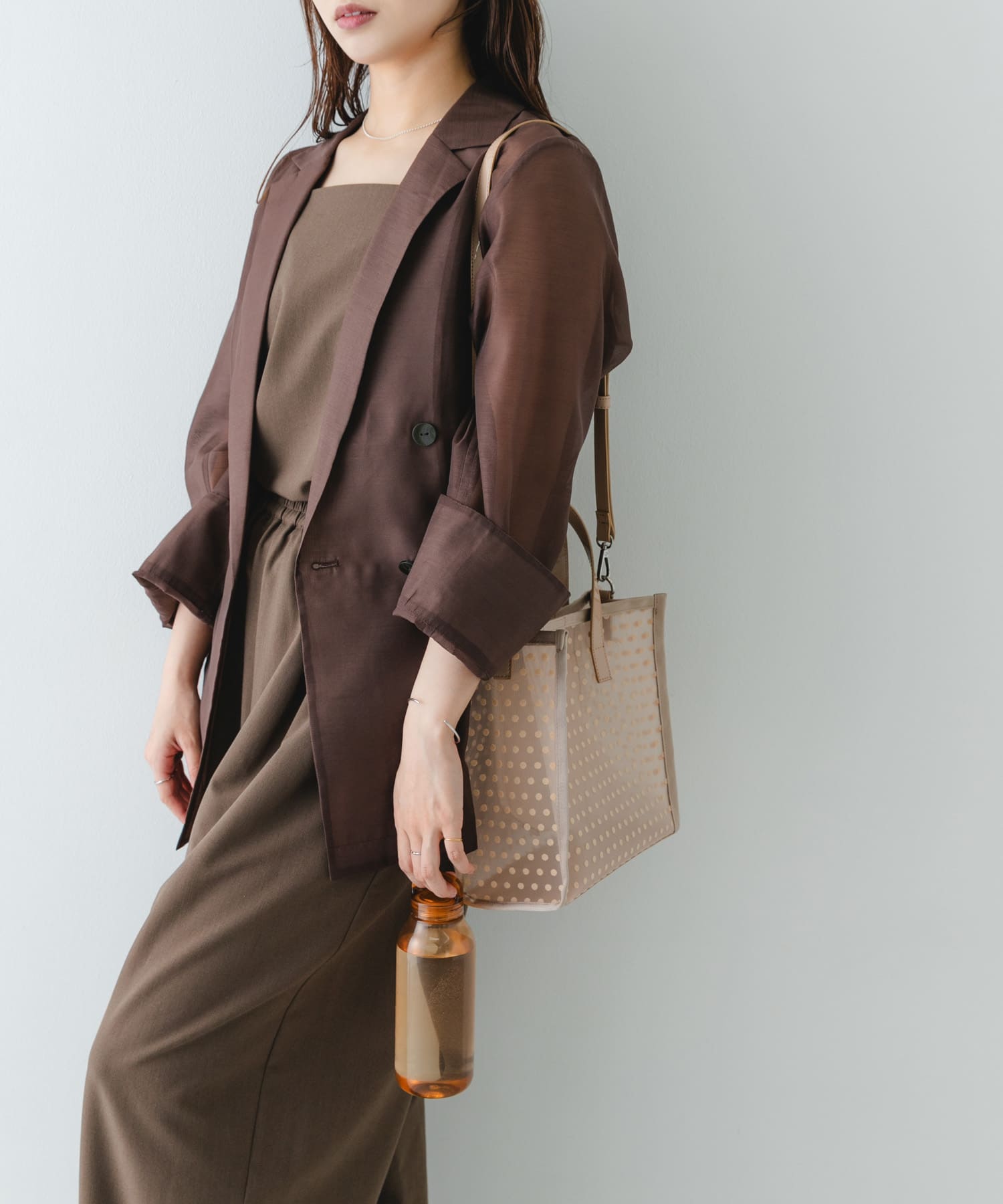 ドットシアーバッグ BEIGE -