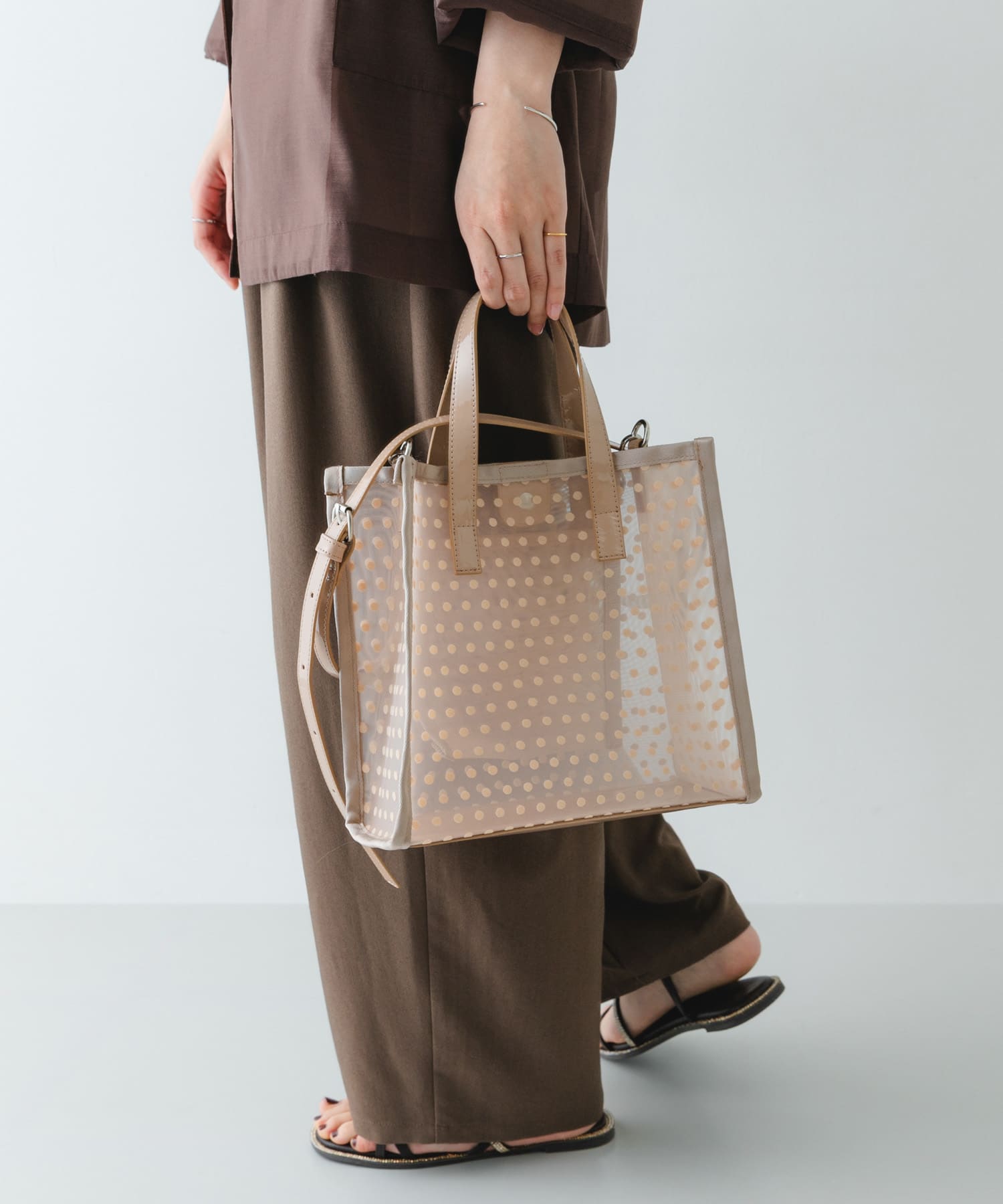 ドットシアーバッグ BEIGE -
