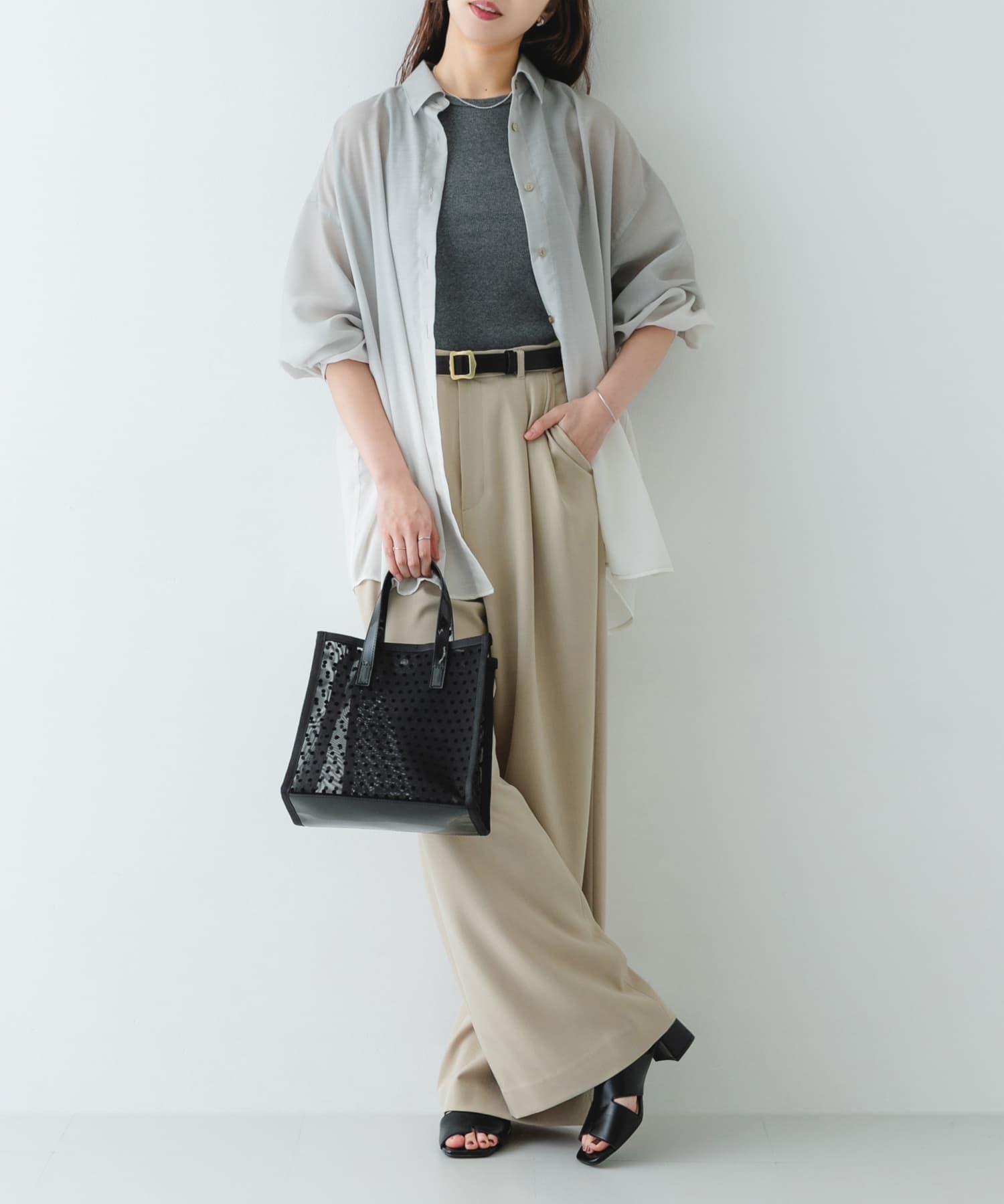 ドットシアーバッグ BLACK -