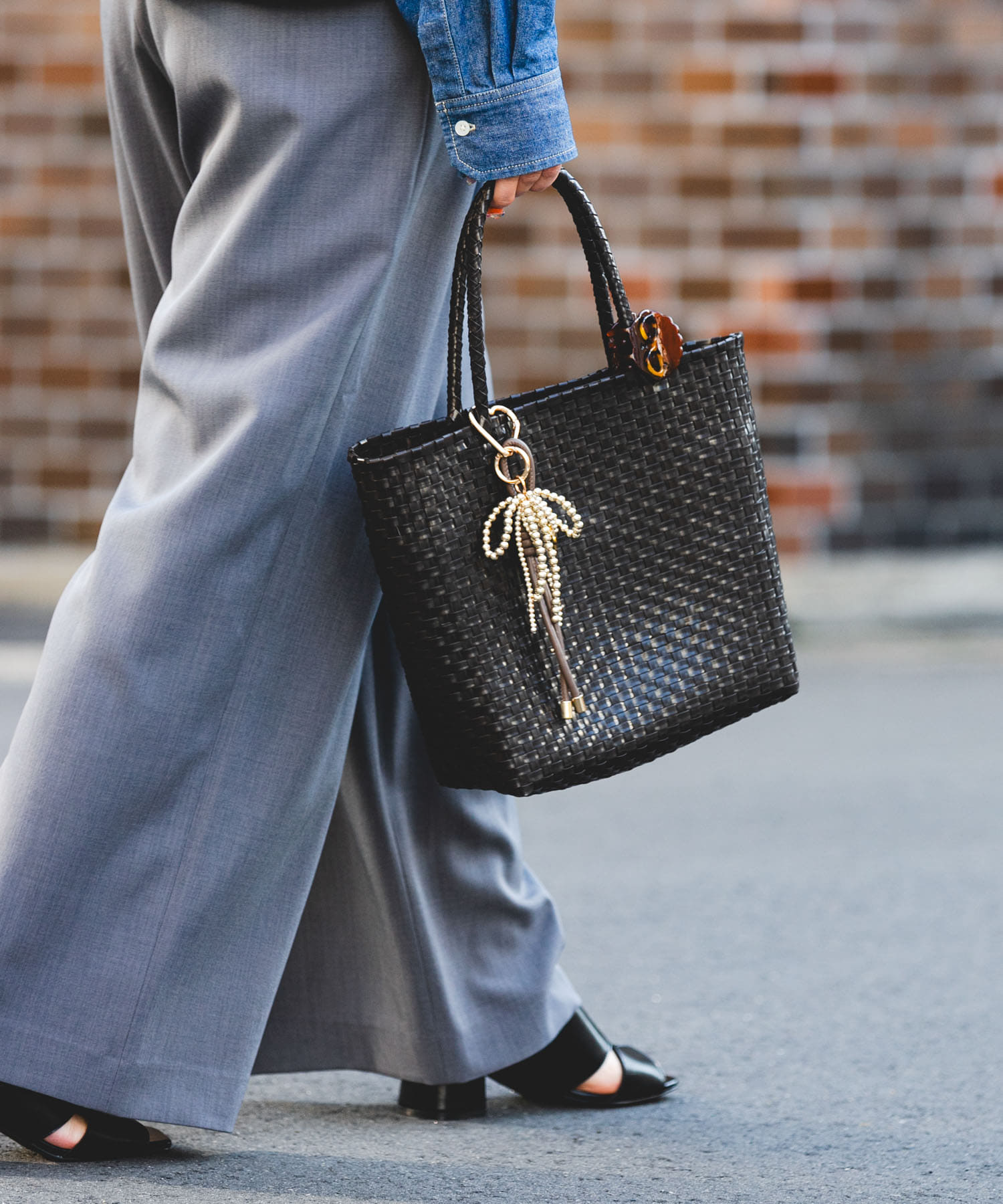 『Mサイズ』クリップチャームメルカドバッグ CHOCO One