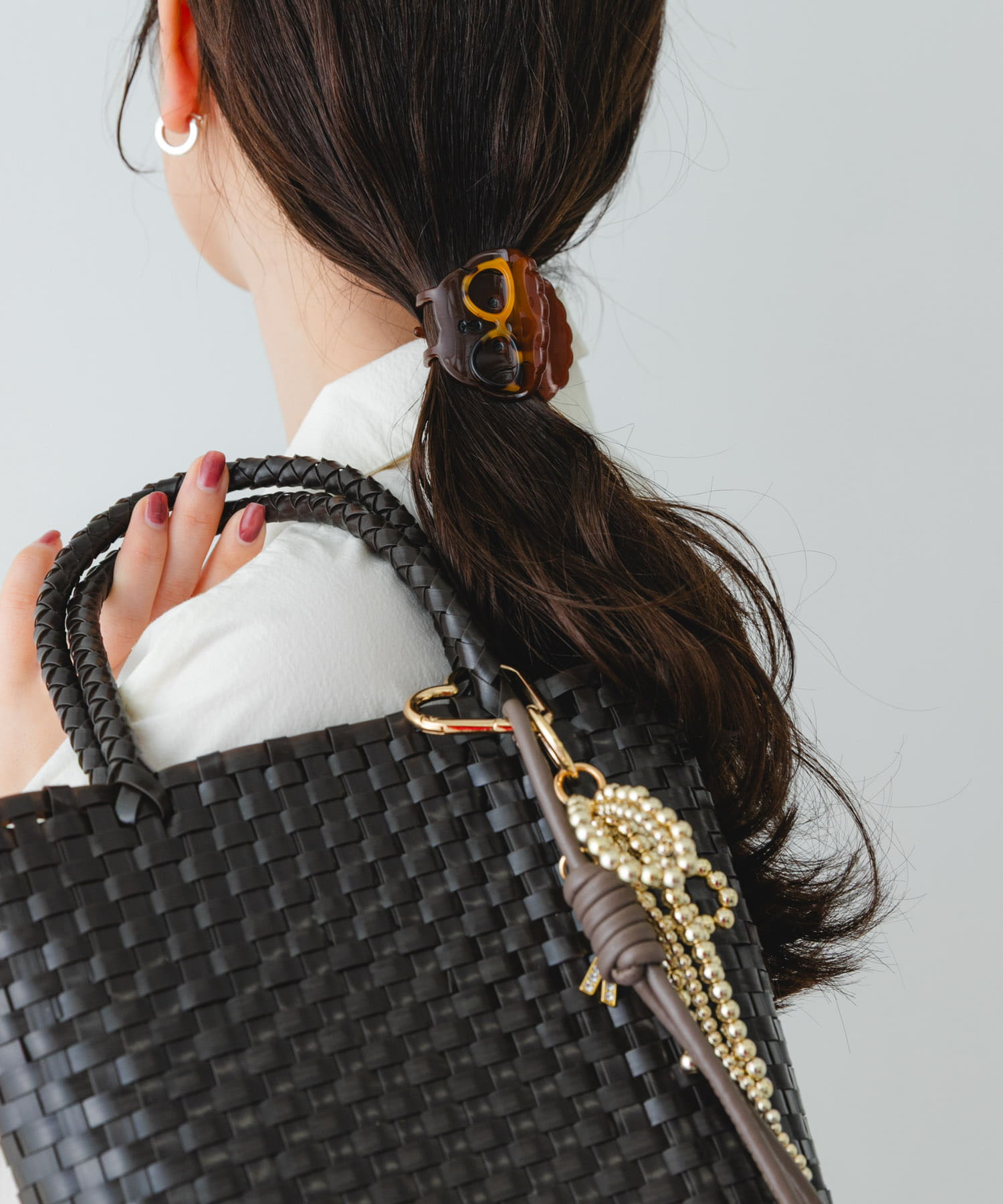 クリップチャームタテナガメルカドバッグ CHOCO One