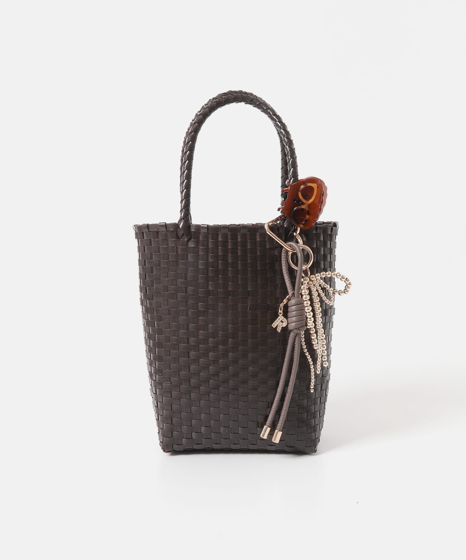 『縦型』クリップチャームタテナガメルカドバッグ CHOCO One