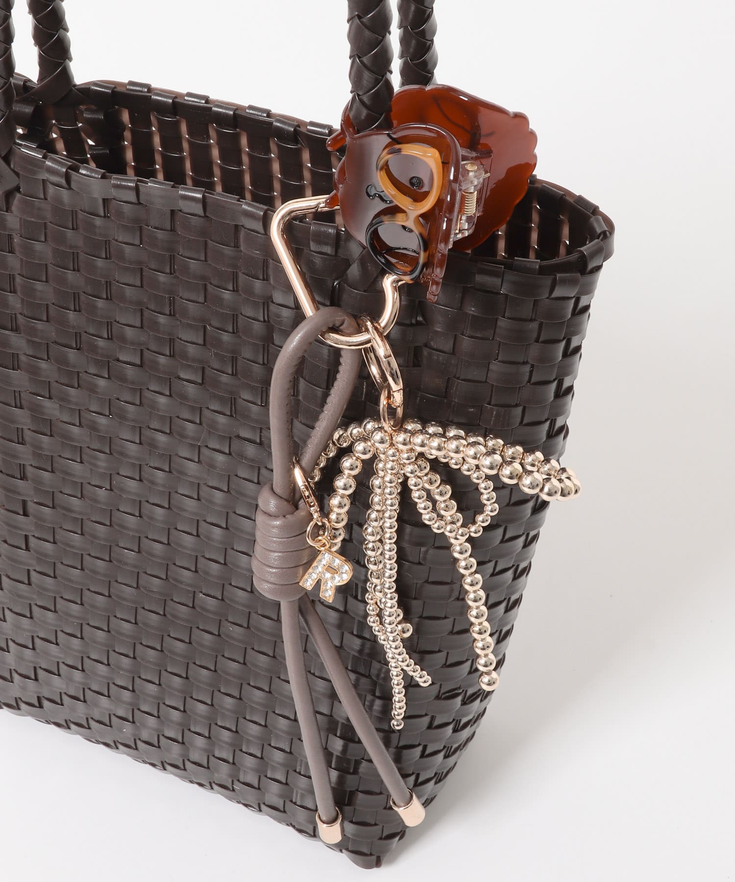 『縦型』クリップチャームタテナガメルカドバッグ CHOCO One