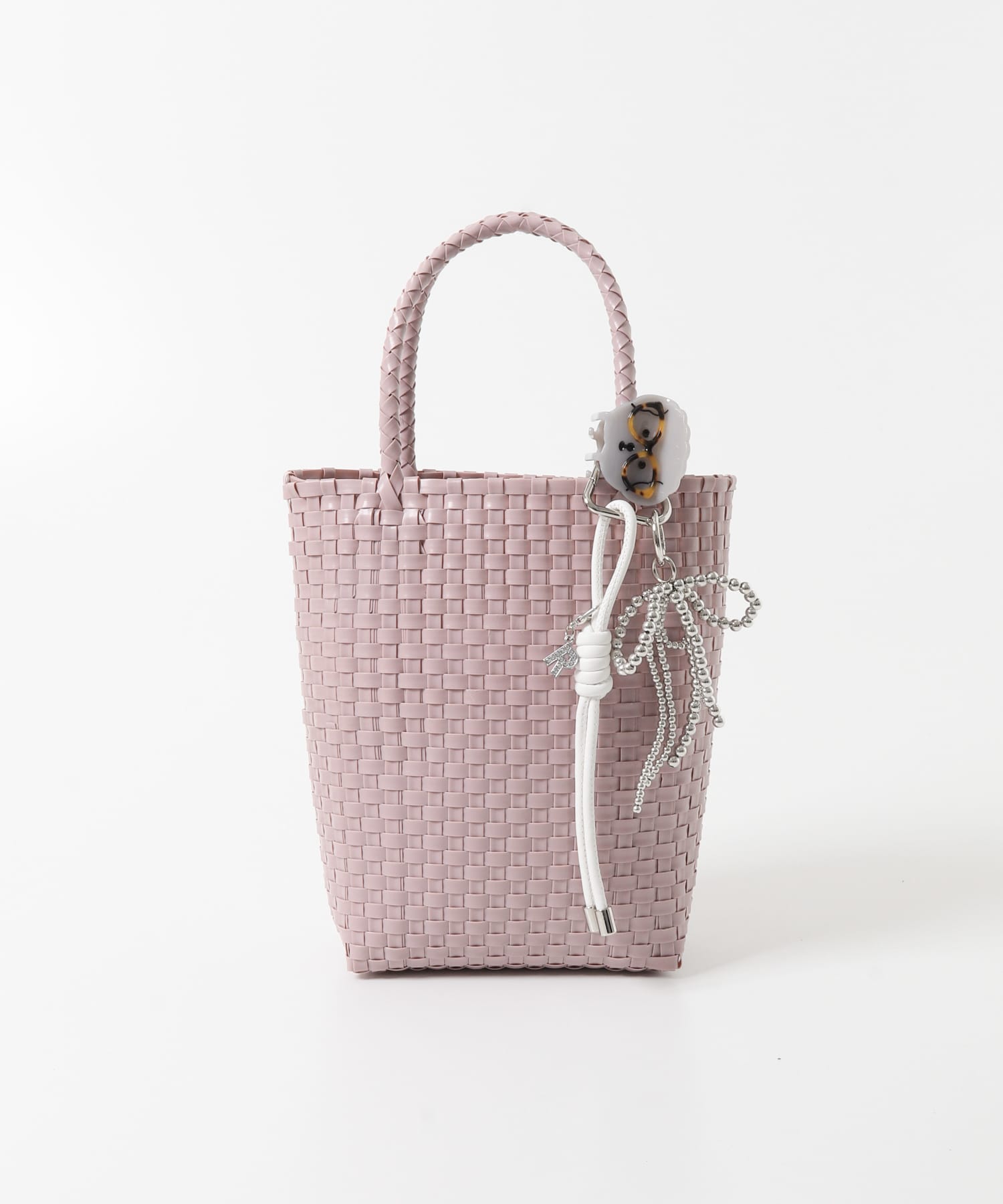 『縦型』クリップチャームタテナガメルカドバッグ PINK One