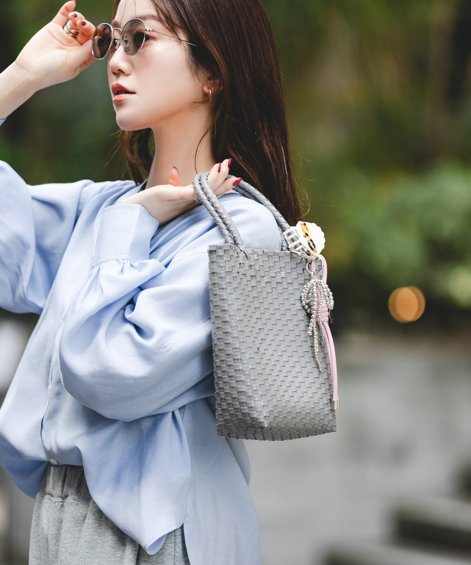 『縦型』クリップチャームタテナガメルカドバッグ