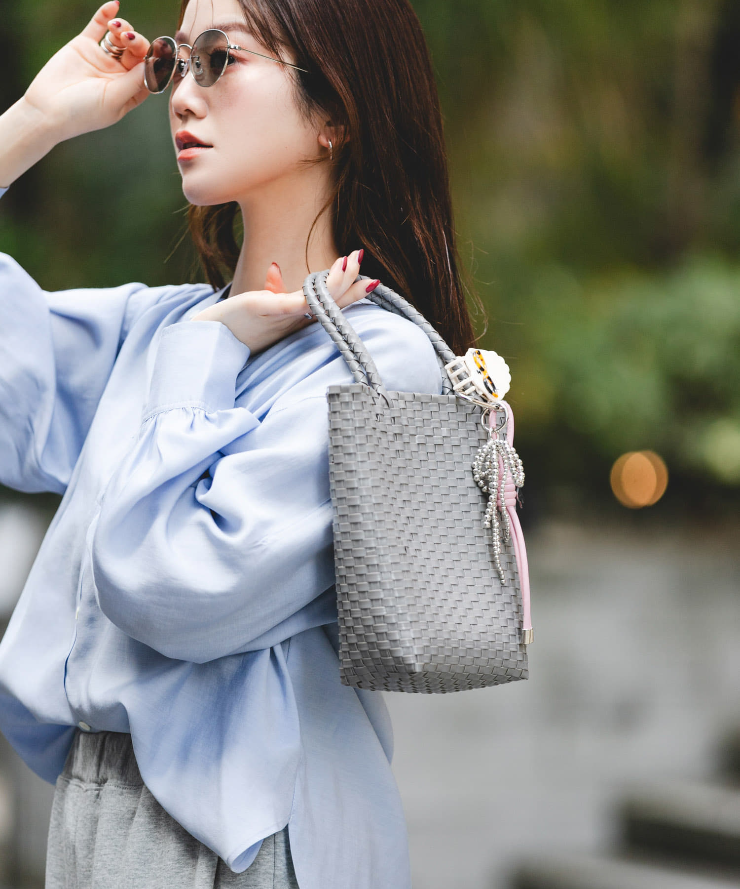 『縦型』クリップチャームタテナガメルカドバッグ