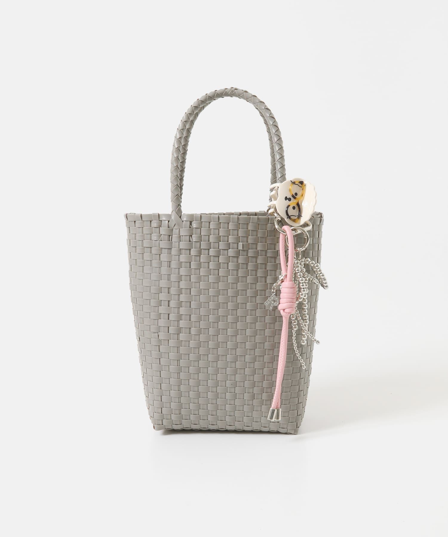 『縦型』クリップチャームタテナガメルカドバッグ GRAY One