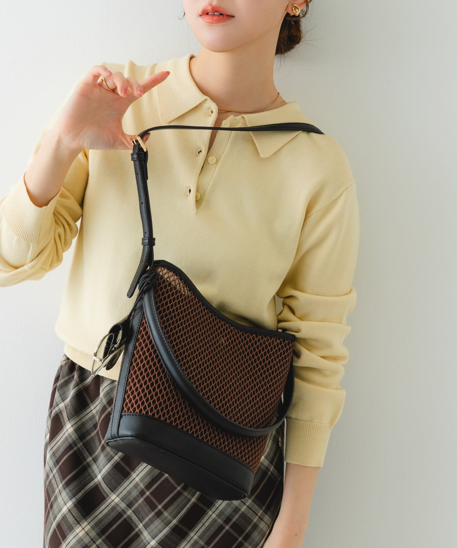 グラスホルダーセットメッシュ2WAYバッグ(One BLACK): バッグ｜URBAN