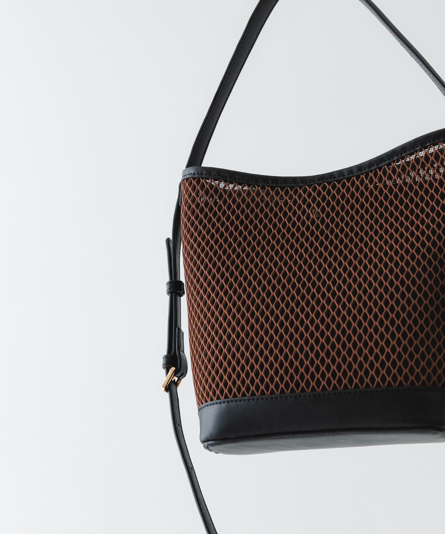 グラスホルダーセットメッシュ2WAYバッグ DARK BROWN One