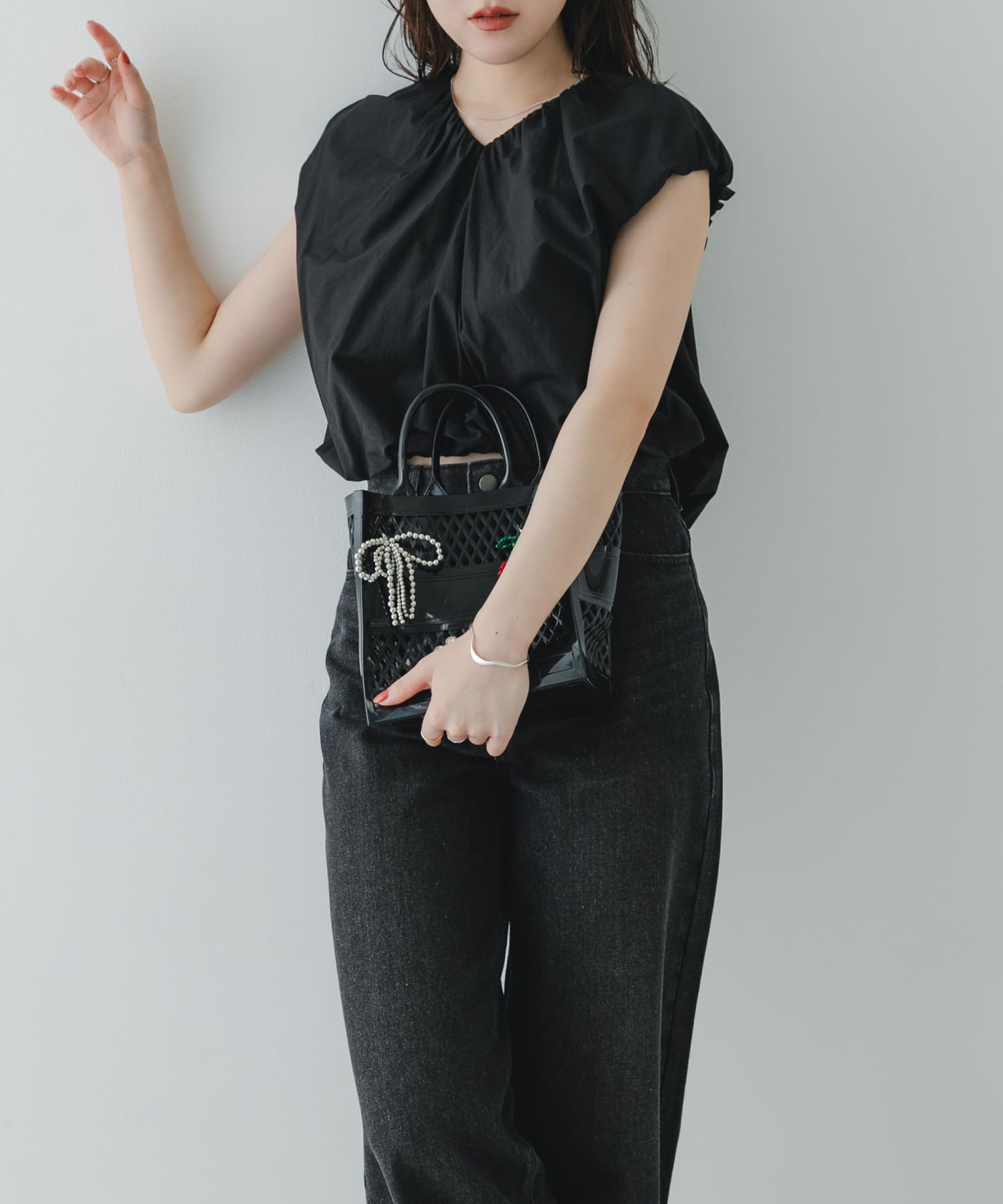 チャームセットジェリーバッグ BLACK One
