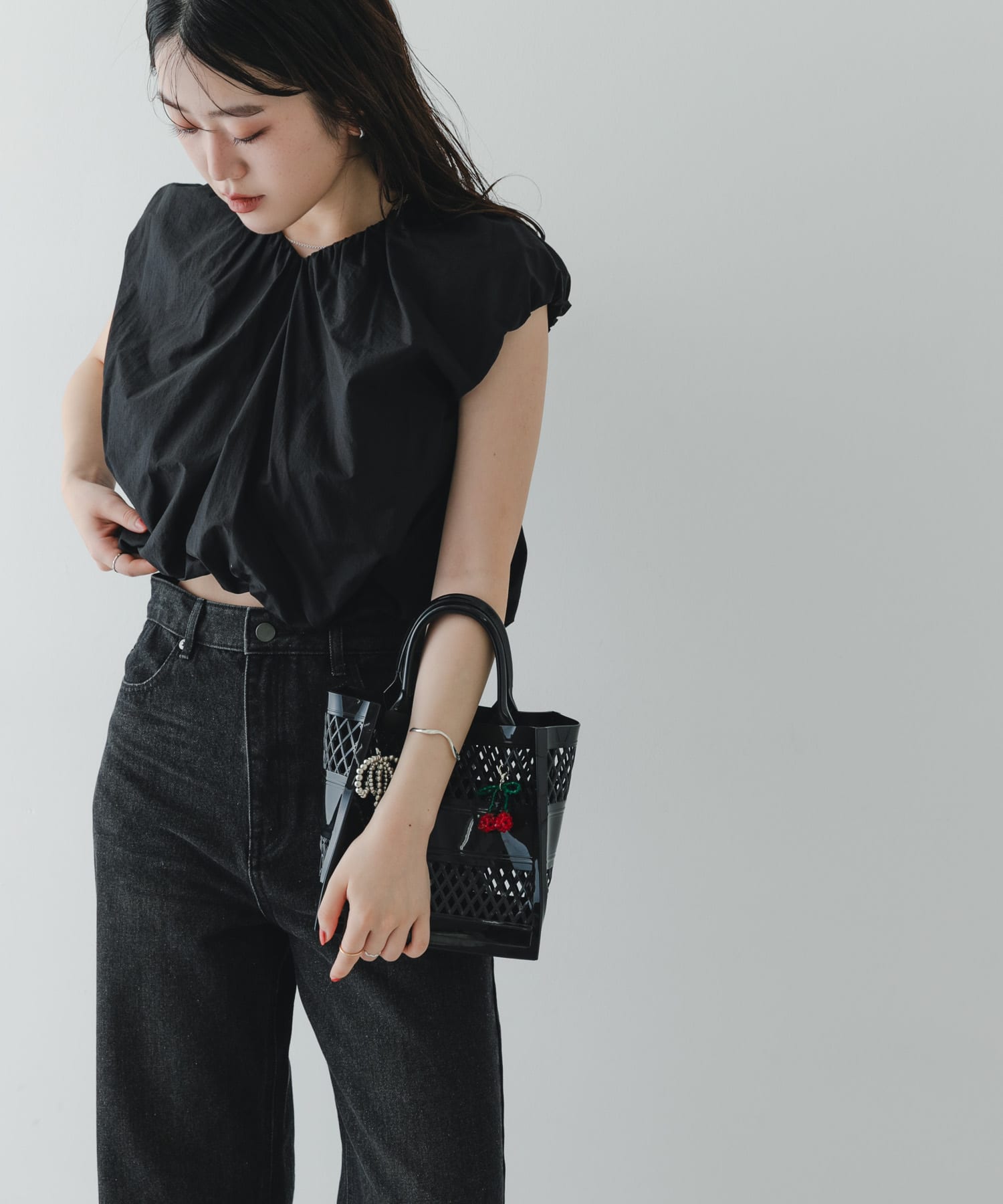 チャームセットジェリーバッグ BLACK One