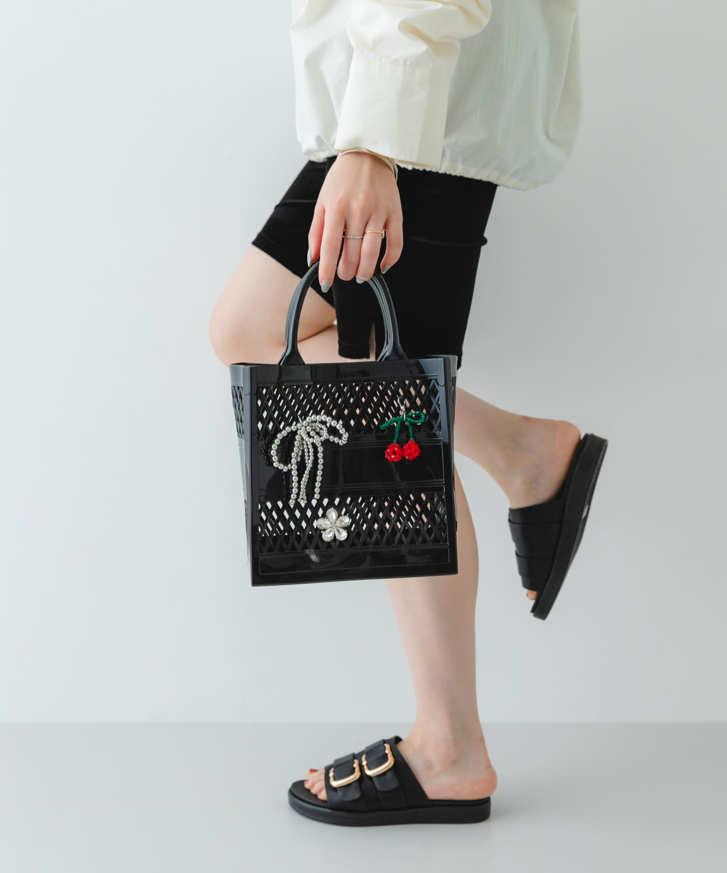 チャームセットジェリーバッグ BLACK One