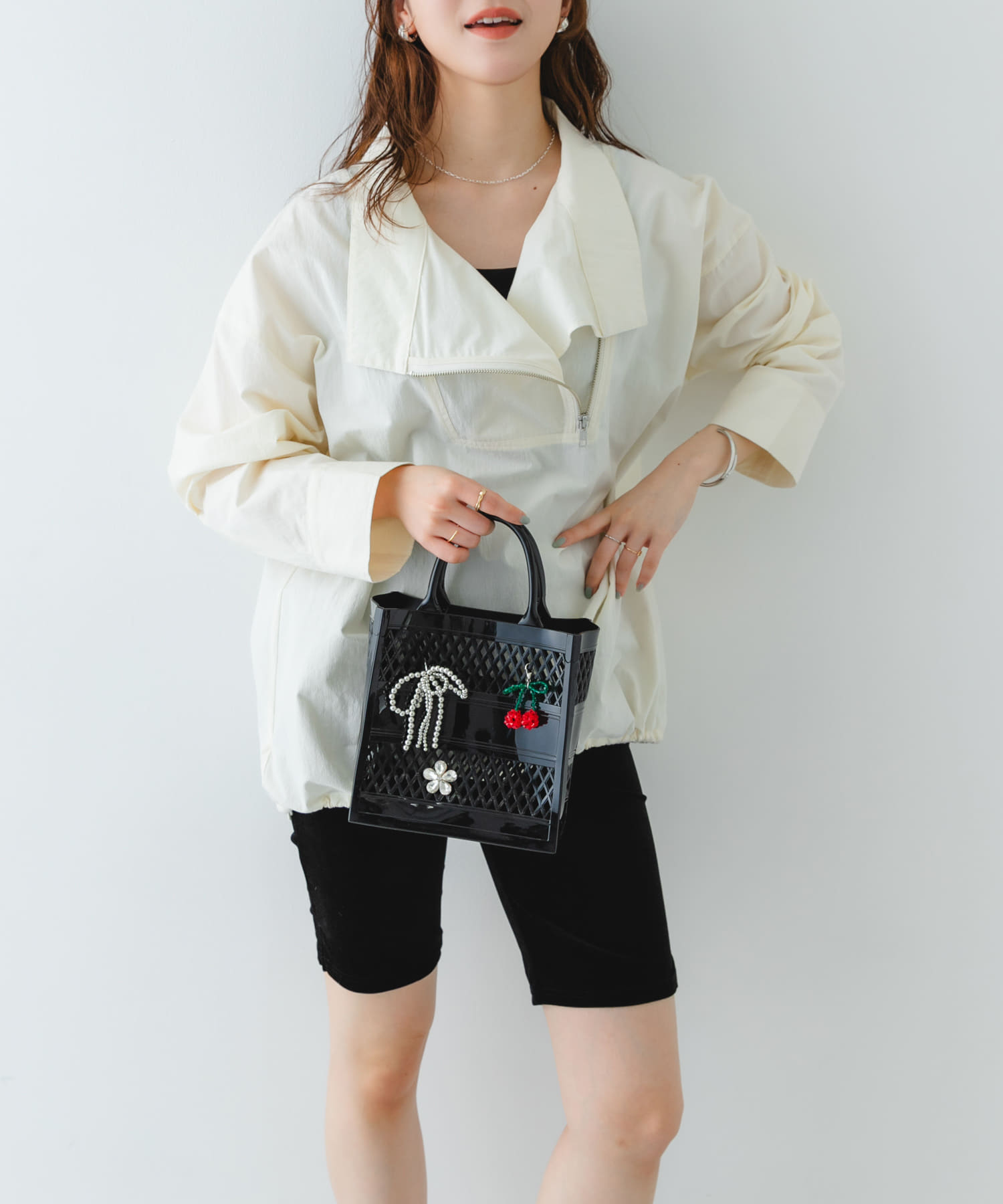 チャームセットジェリーバッグ BLACK One