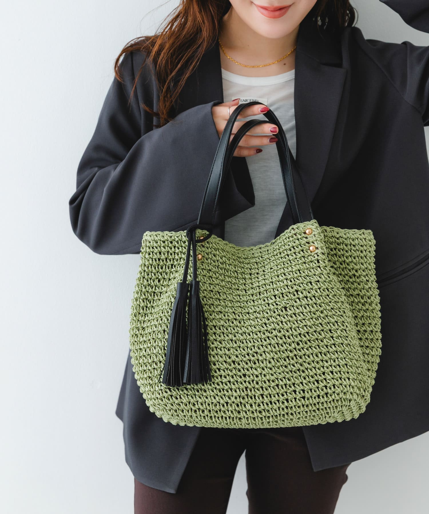 タッセル付ペーパーバッグ PSTCHOxBLK One