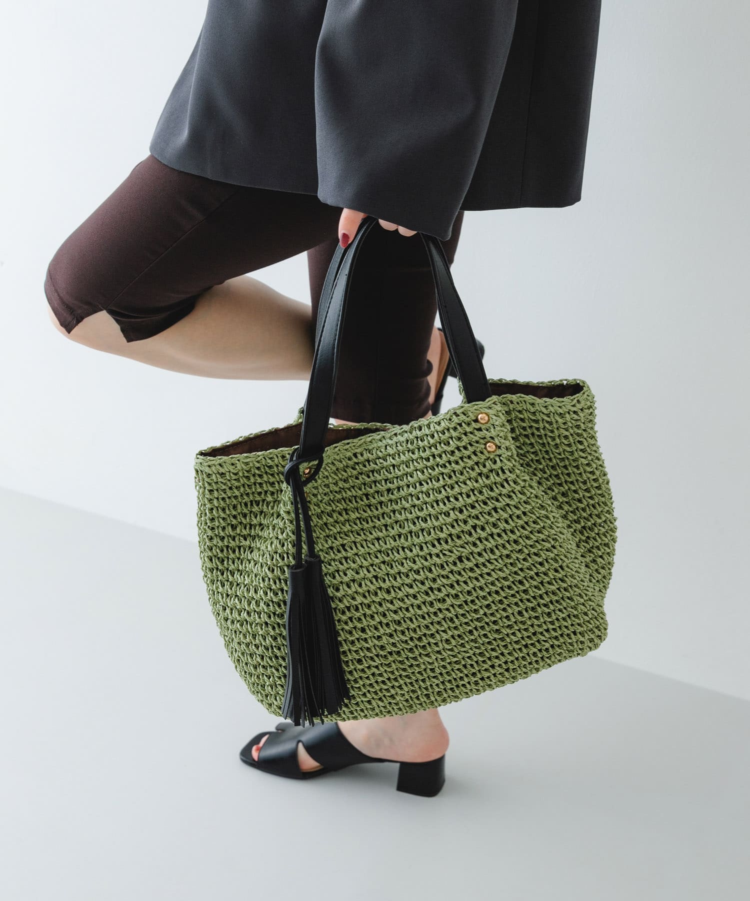 タッセル付ペーパーバッグ PSTCHOxBLK One