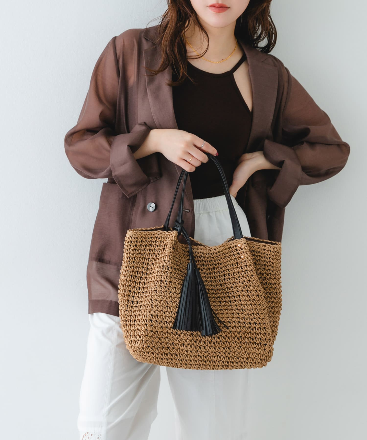 タッセル付ペーパーバッグ CMLxBLK One