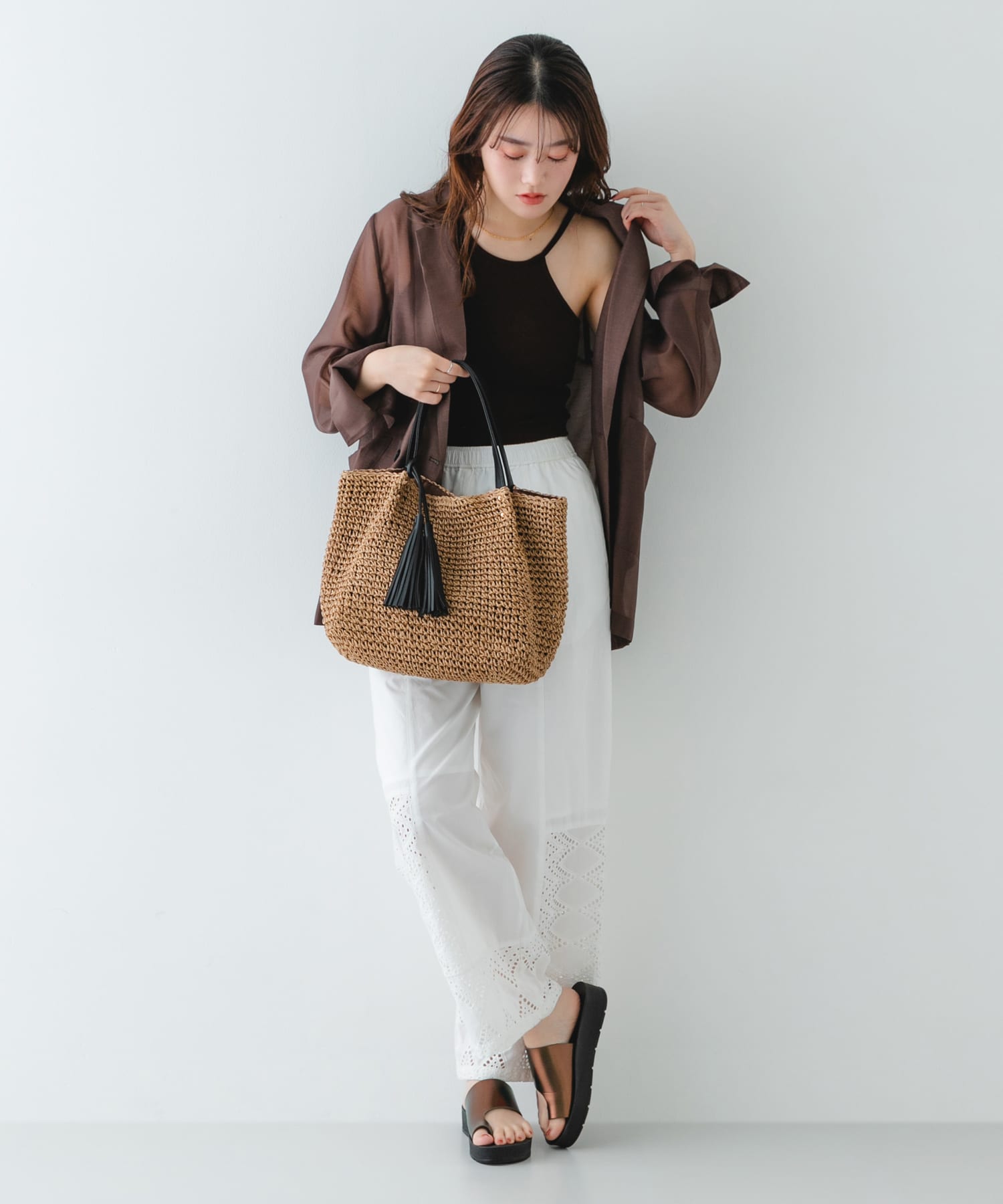 タッセル付ペーパーバッグ CMLxBLK One