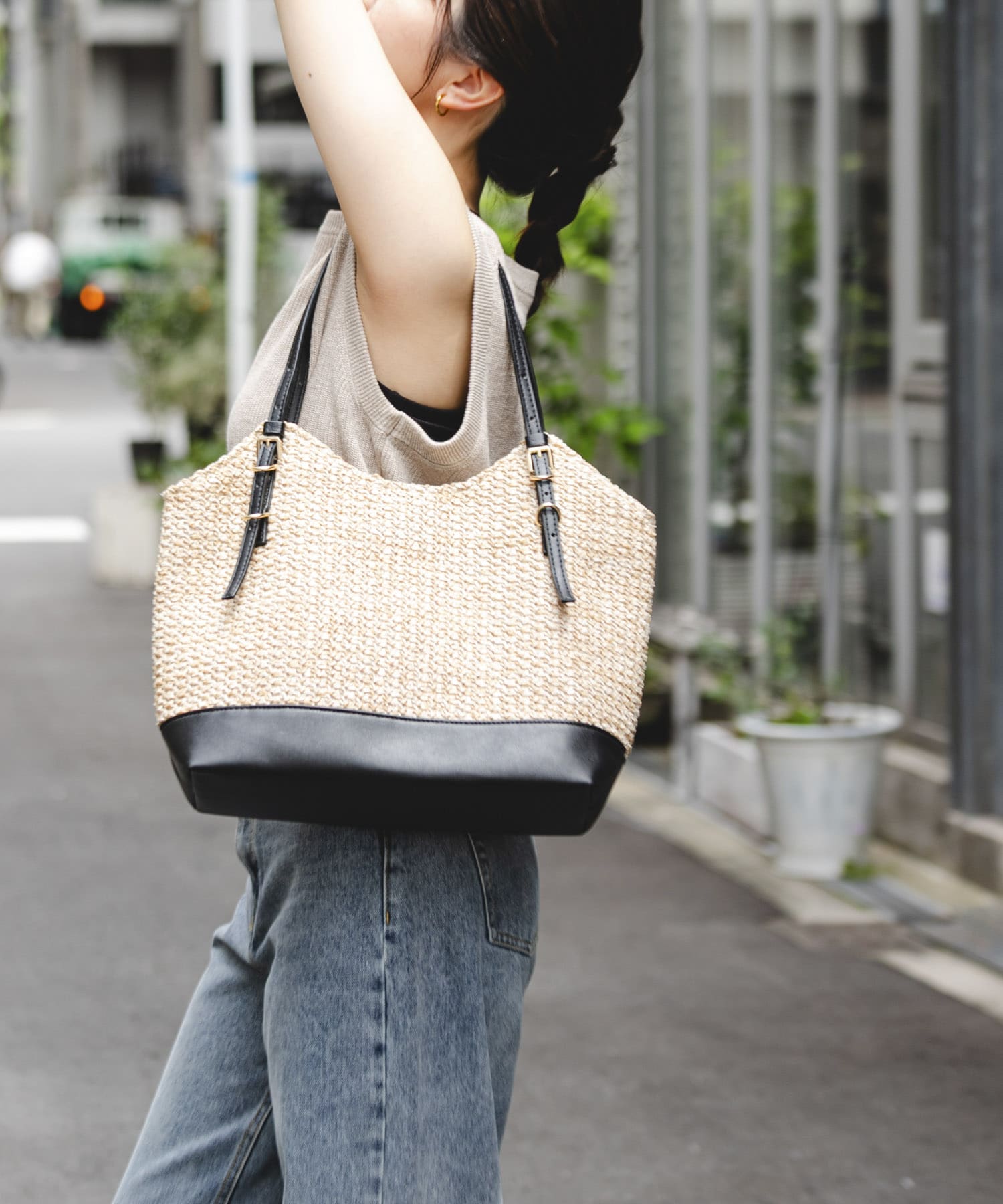『雑材』メッシュトートバッグ
