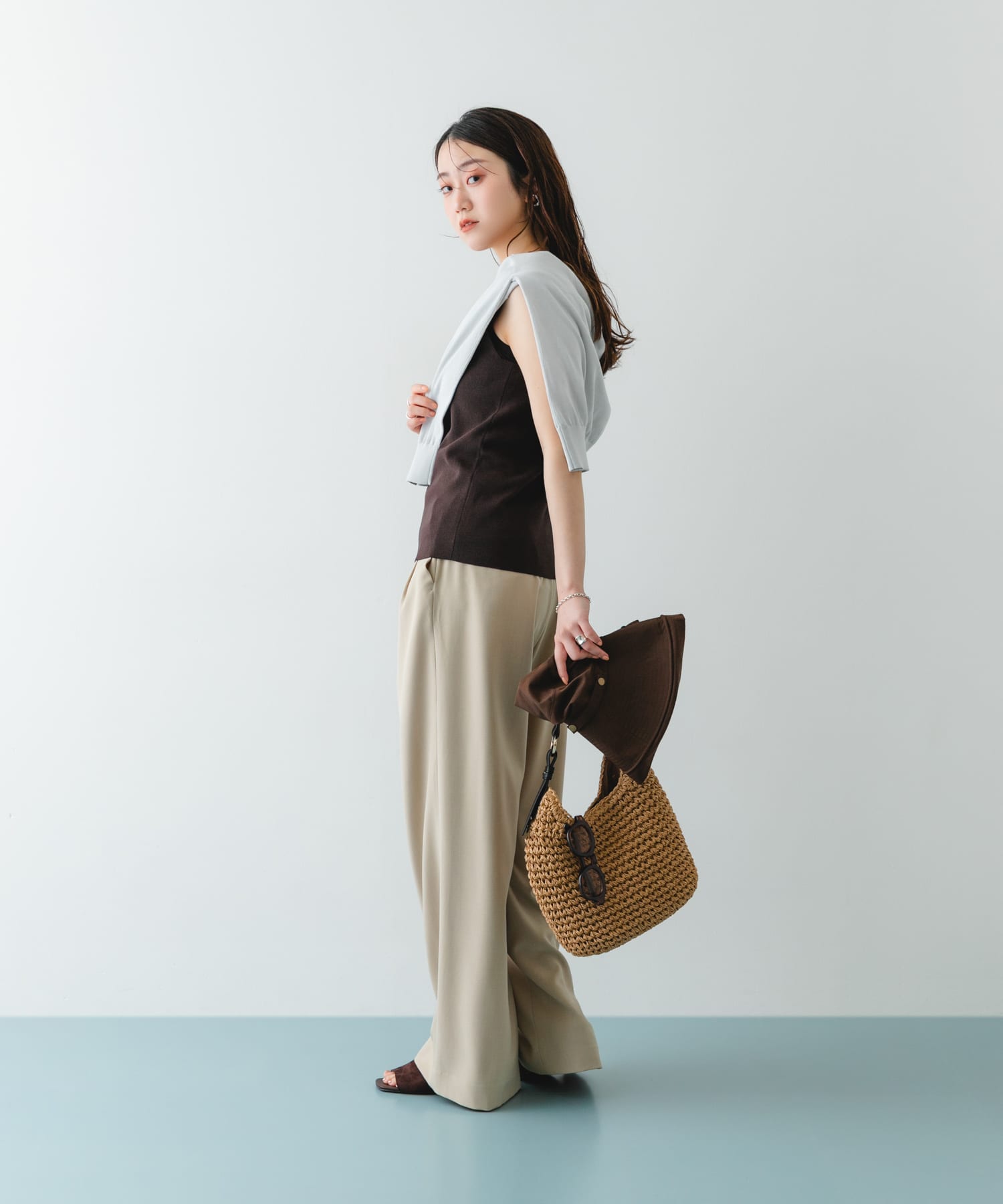 プチワンハンドルペーパートート CAMEL One