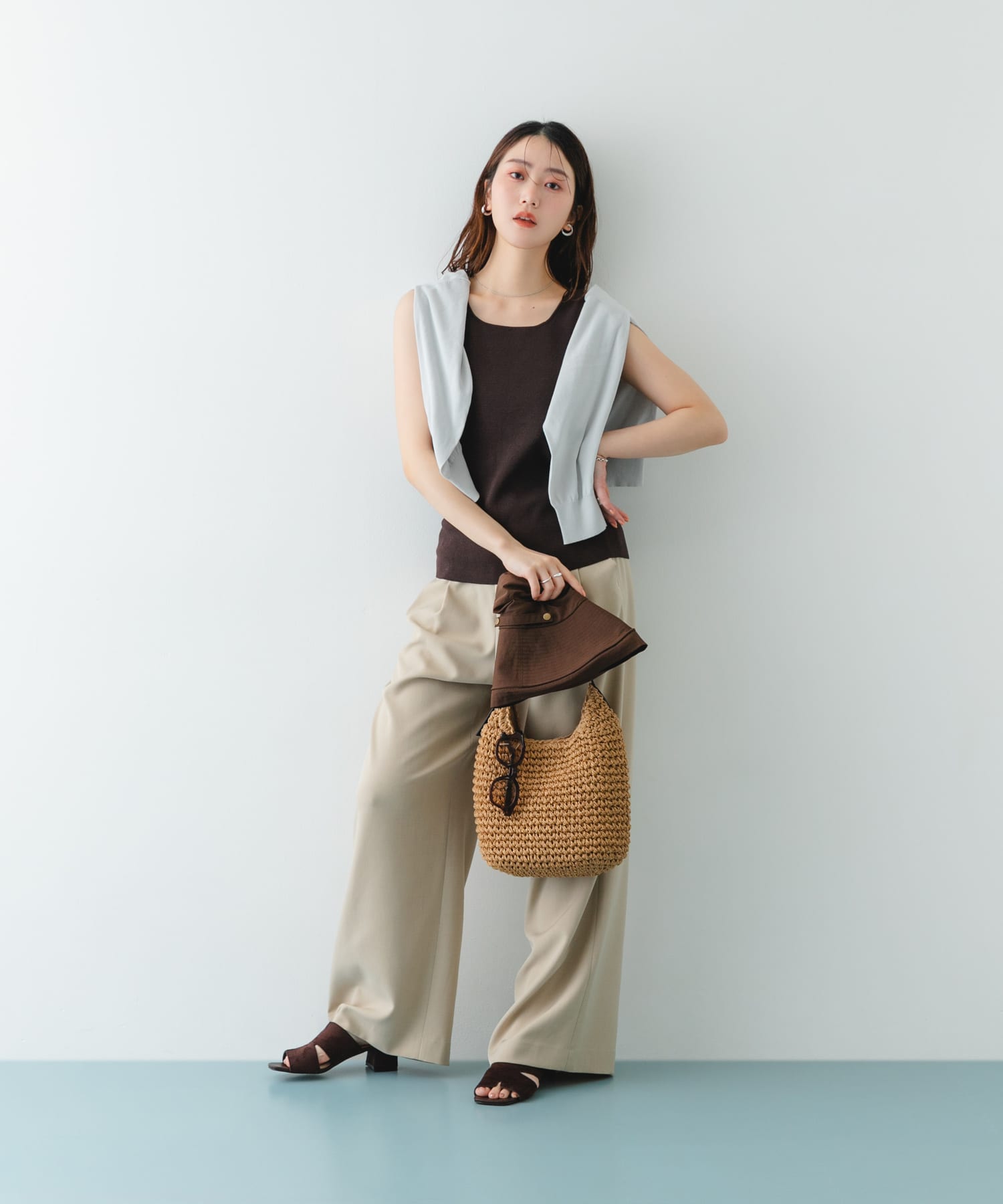 プチワンハンドルペーパートート CAMEL One