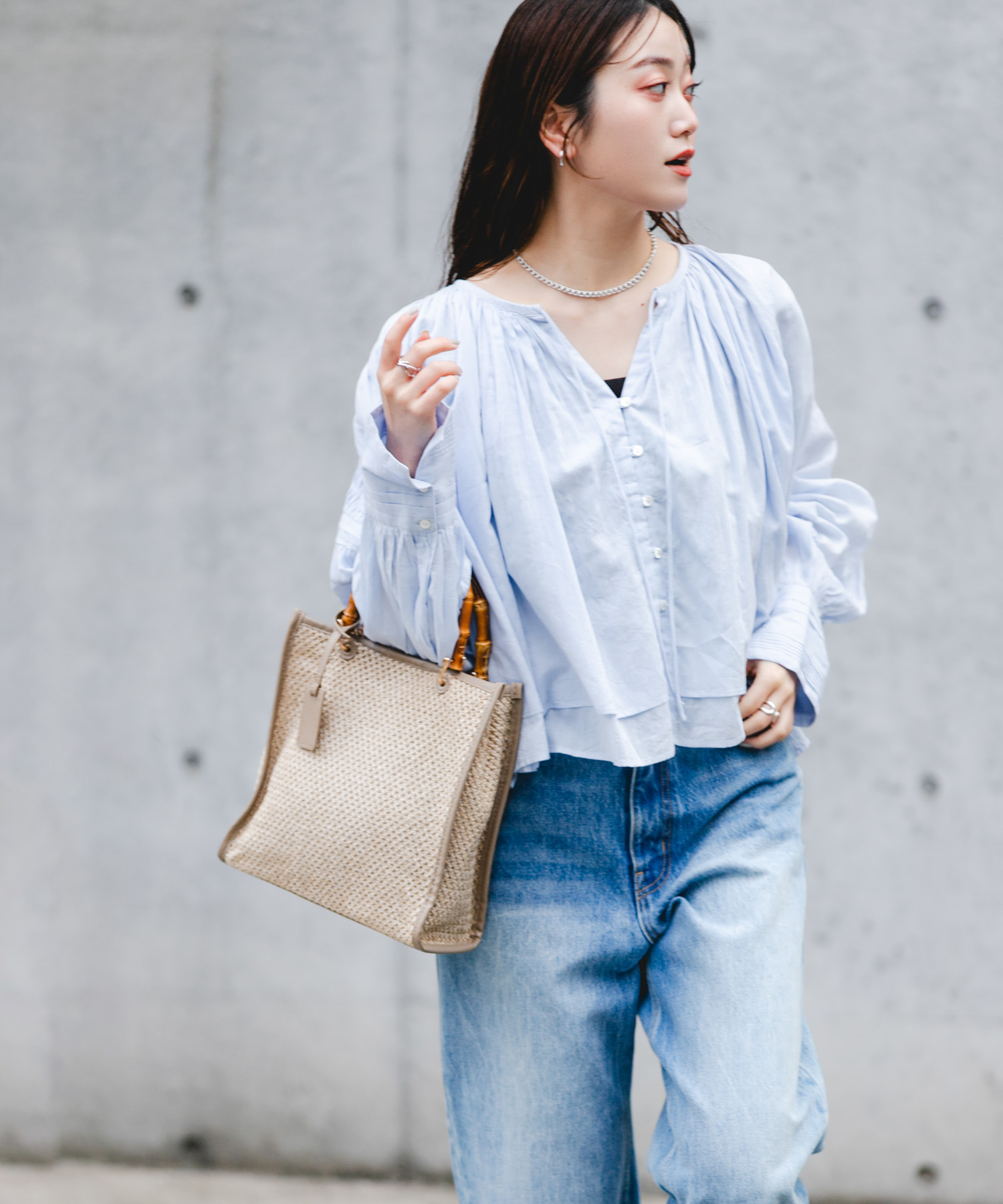 バンブー雑材バッグ