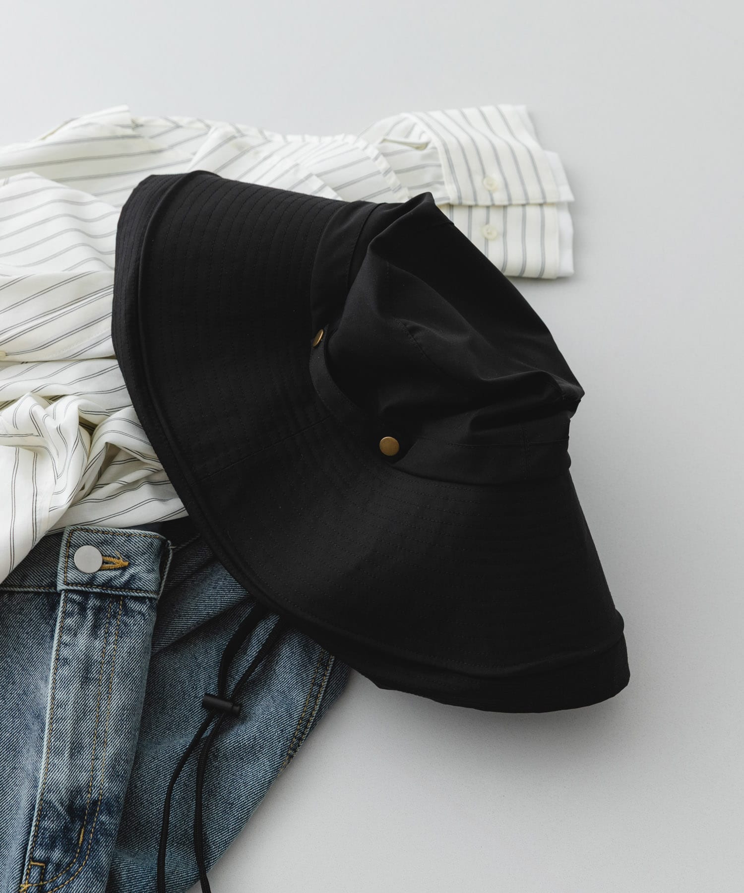 洗える畳める撥水日よけハット