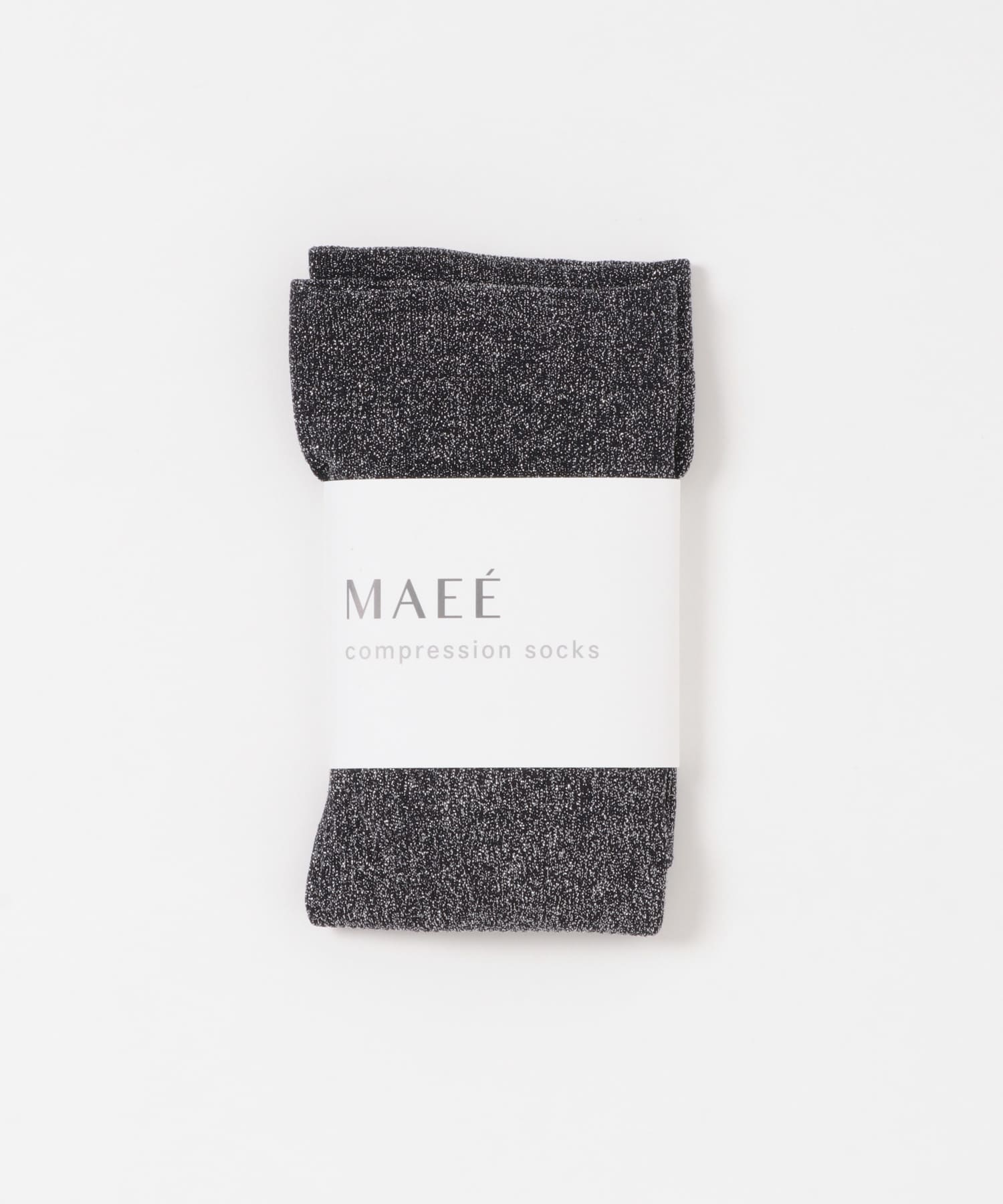 『着圧』MAEE　コンプレッショングリッターリブソックス