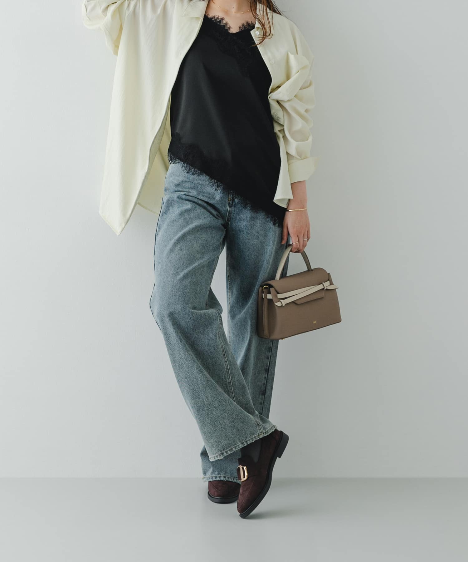 ビッグバックルローファー BROWN/S 22.5