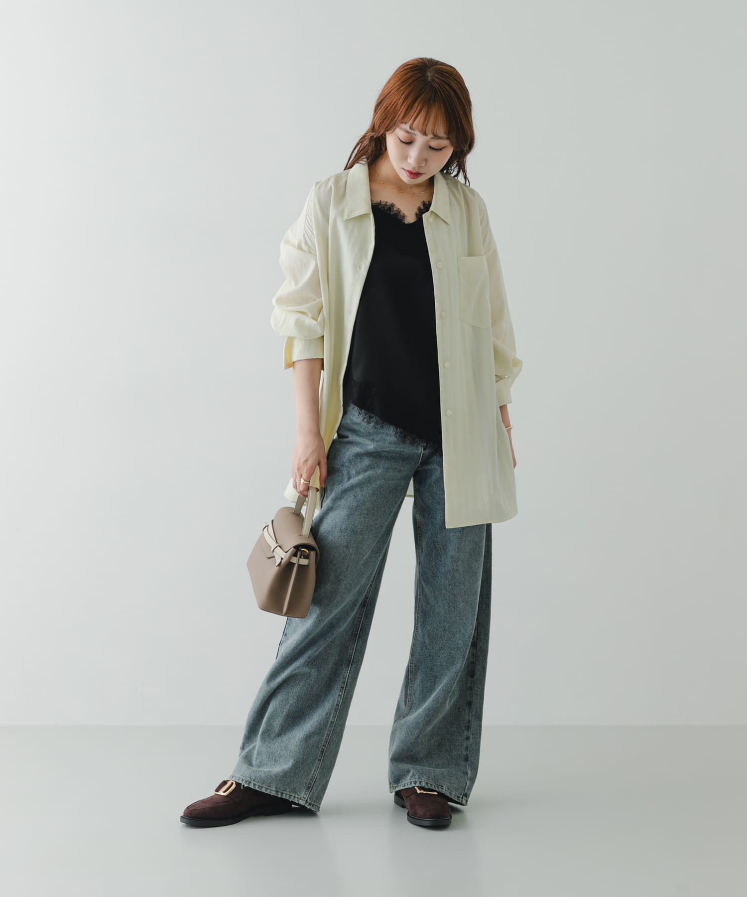 ビッグバックルローファー BROWN/S 22.5