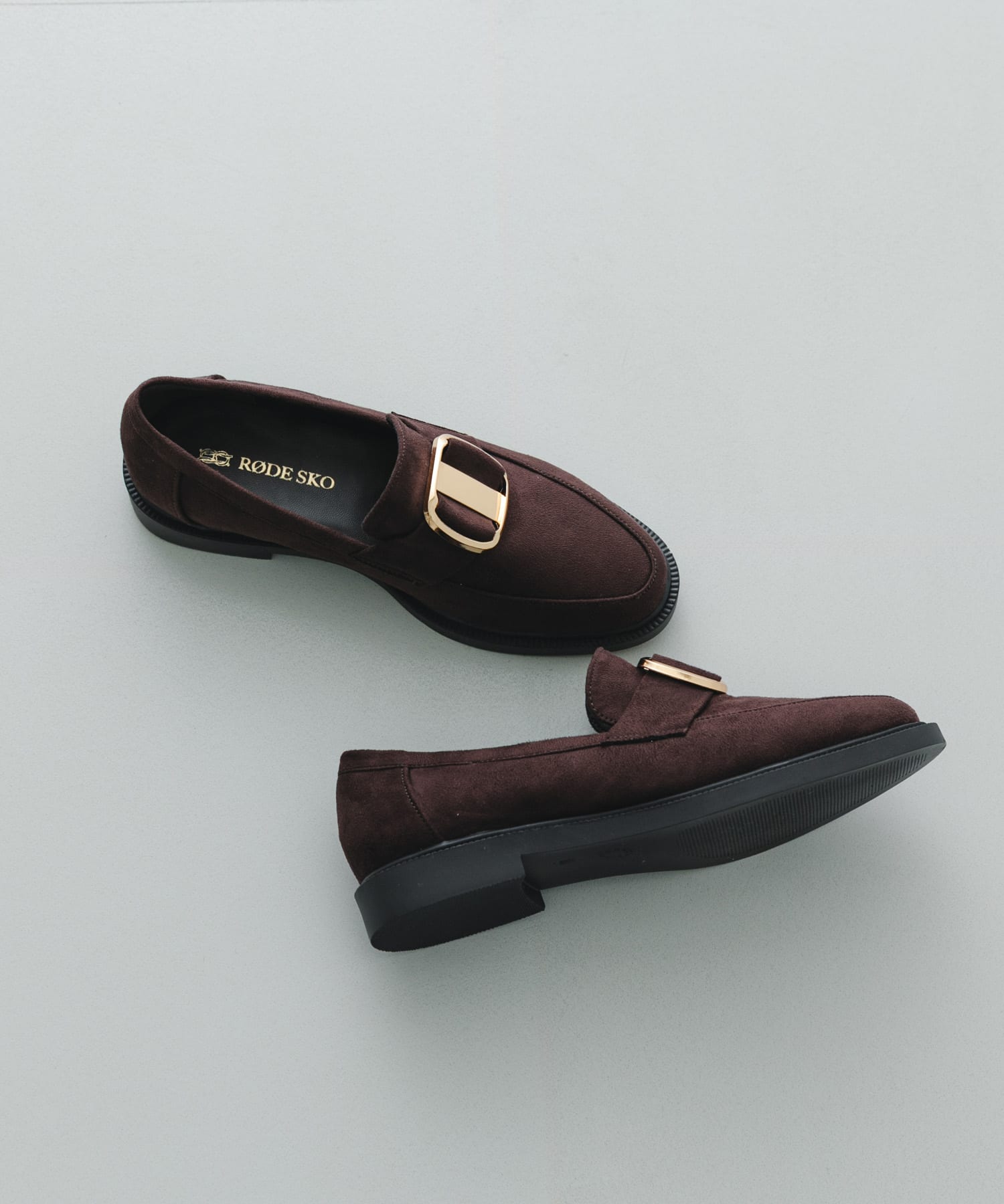 ビッグバックルローファー BROWN/S 22.5