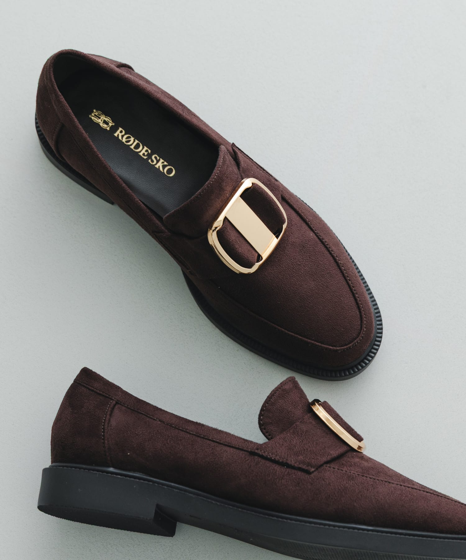ビッグバックルローファー BROWN/S 22.5