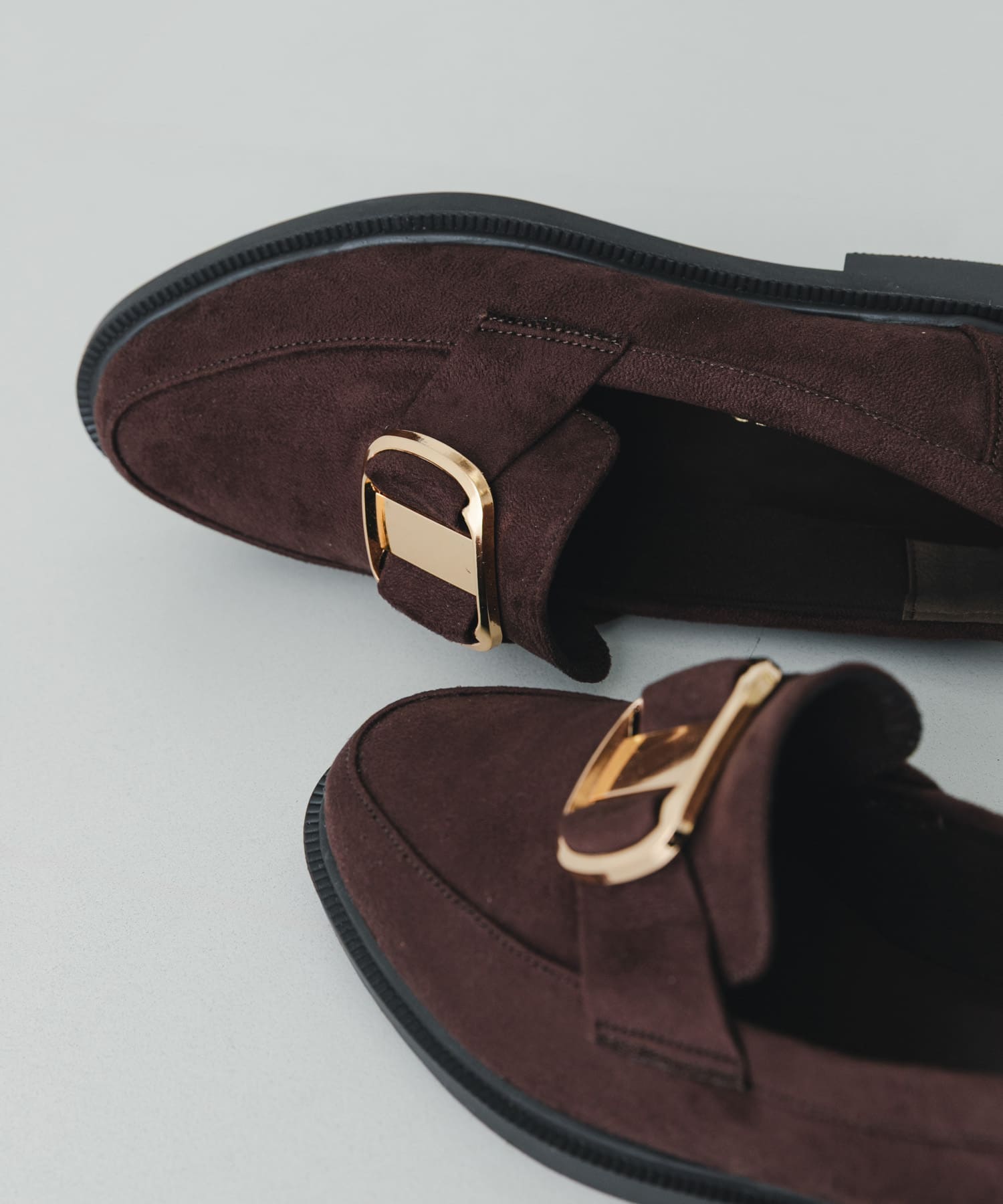 ビッグバックルローファー BROWN/S 22.5