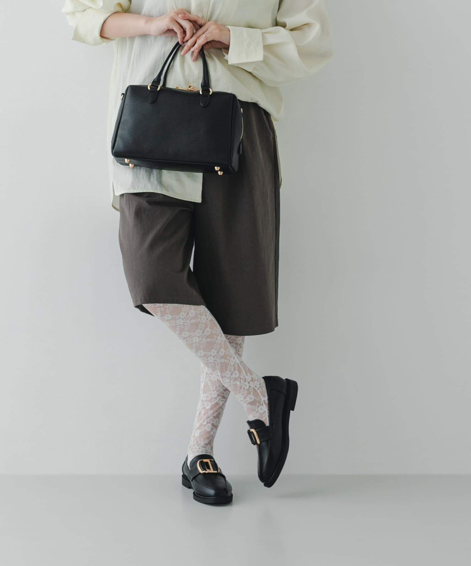 ビッグバックルローファー BLACK 22.5