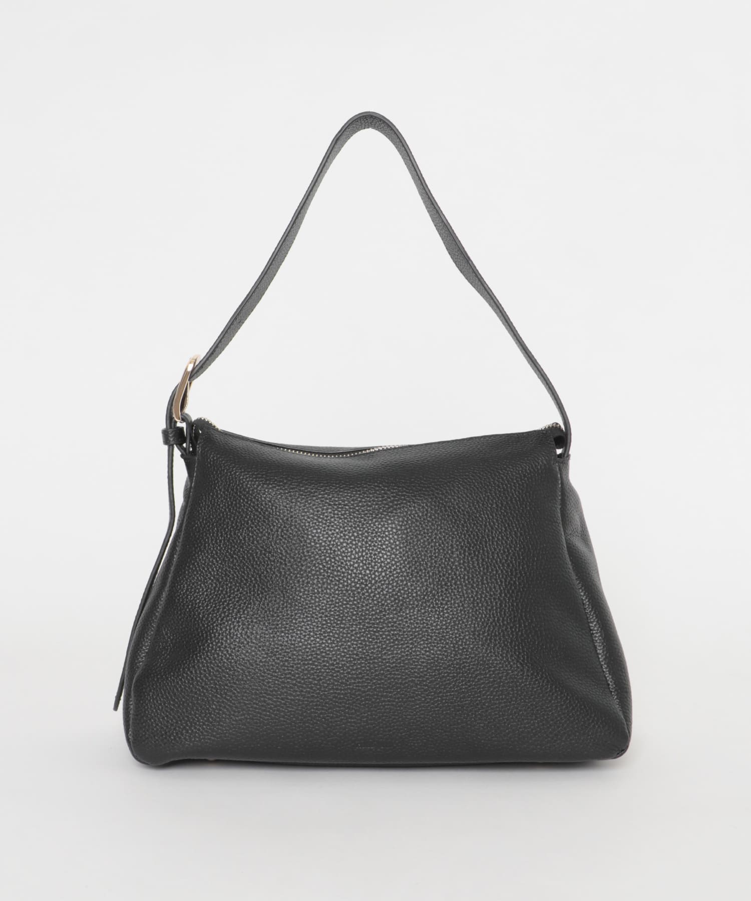 レザーワンハンドルバッグ BLACK -