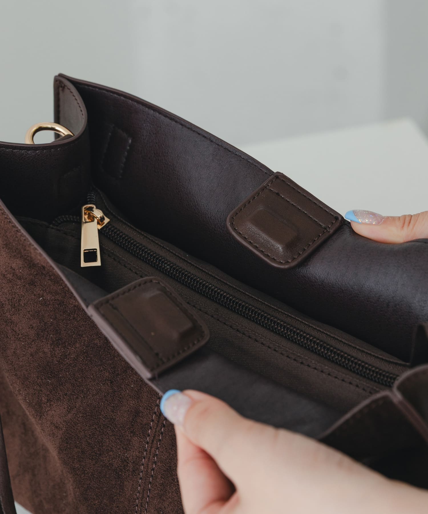 チャームセット2WAYトートバッグ DARK BROWN One