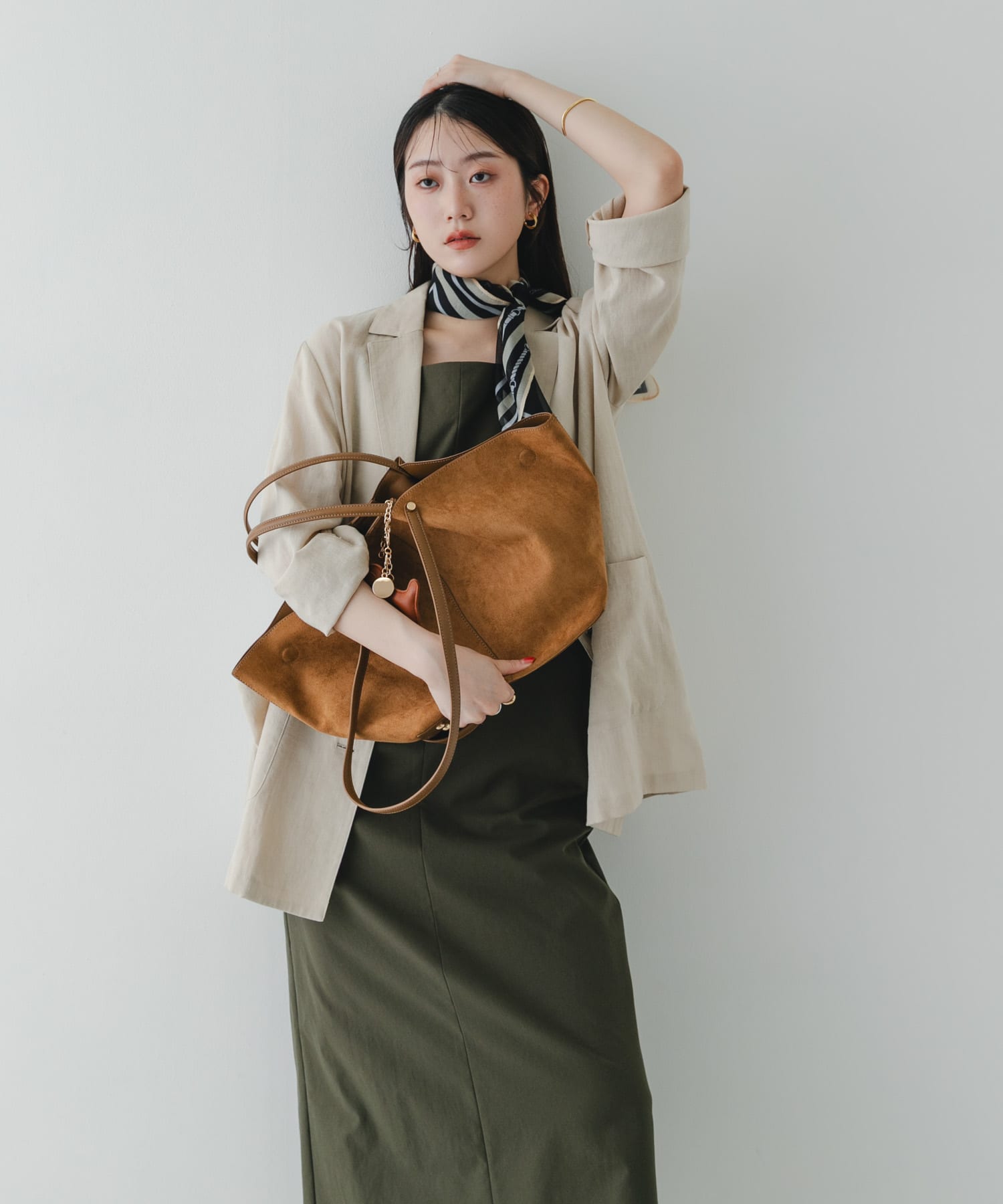 チャームセット2WAYトートバッグ CAMEL One