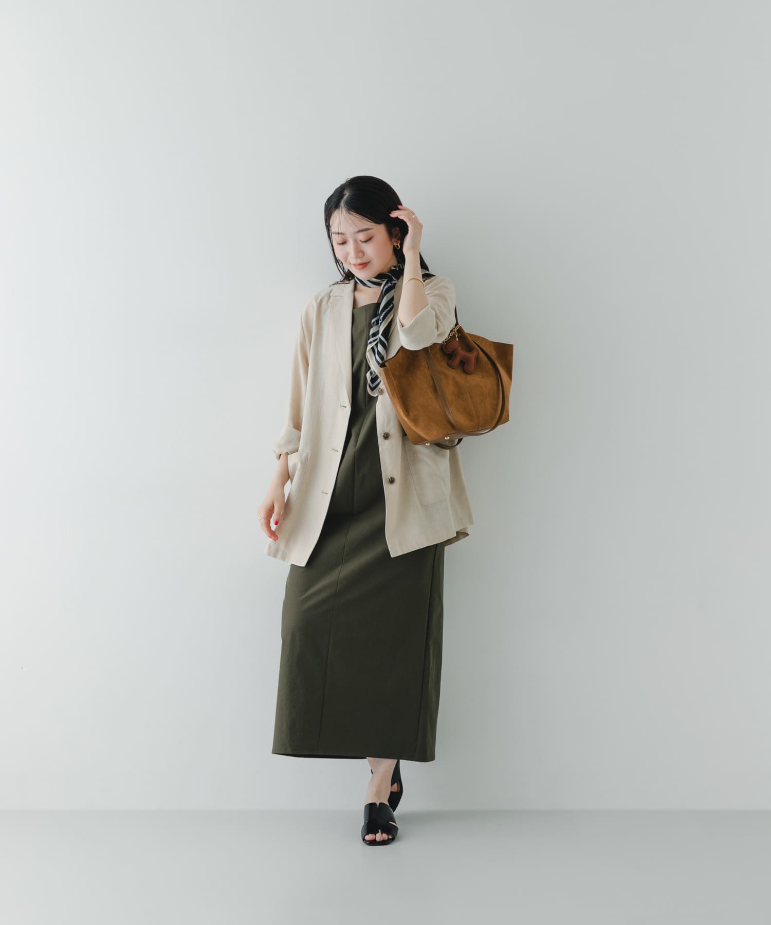 チャームセット2WAYトートバッグ CAMEL One