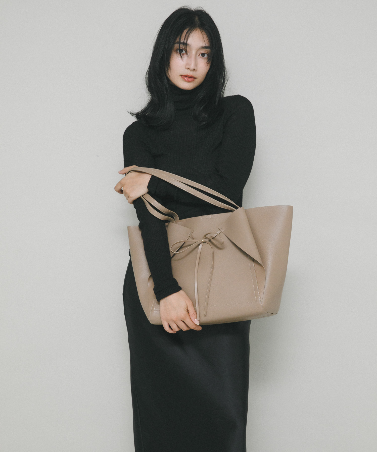 リボンA4トートバッグ