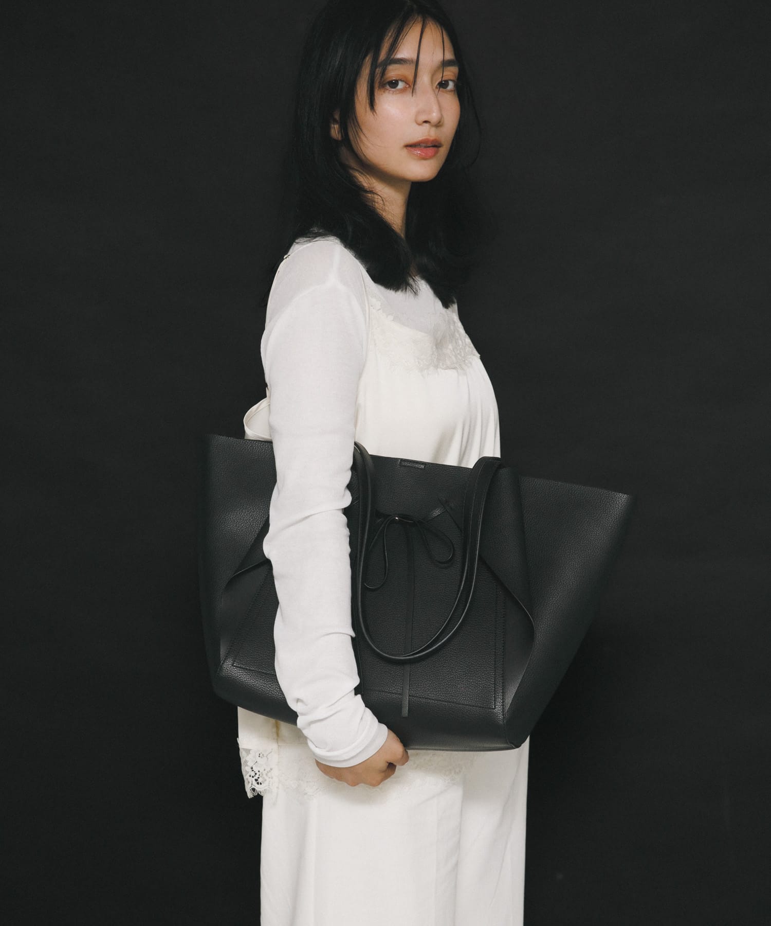 リボンA4トートバッグ