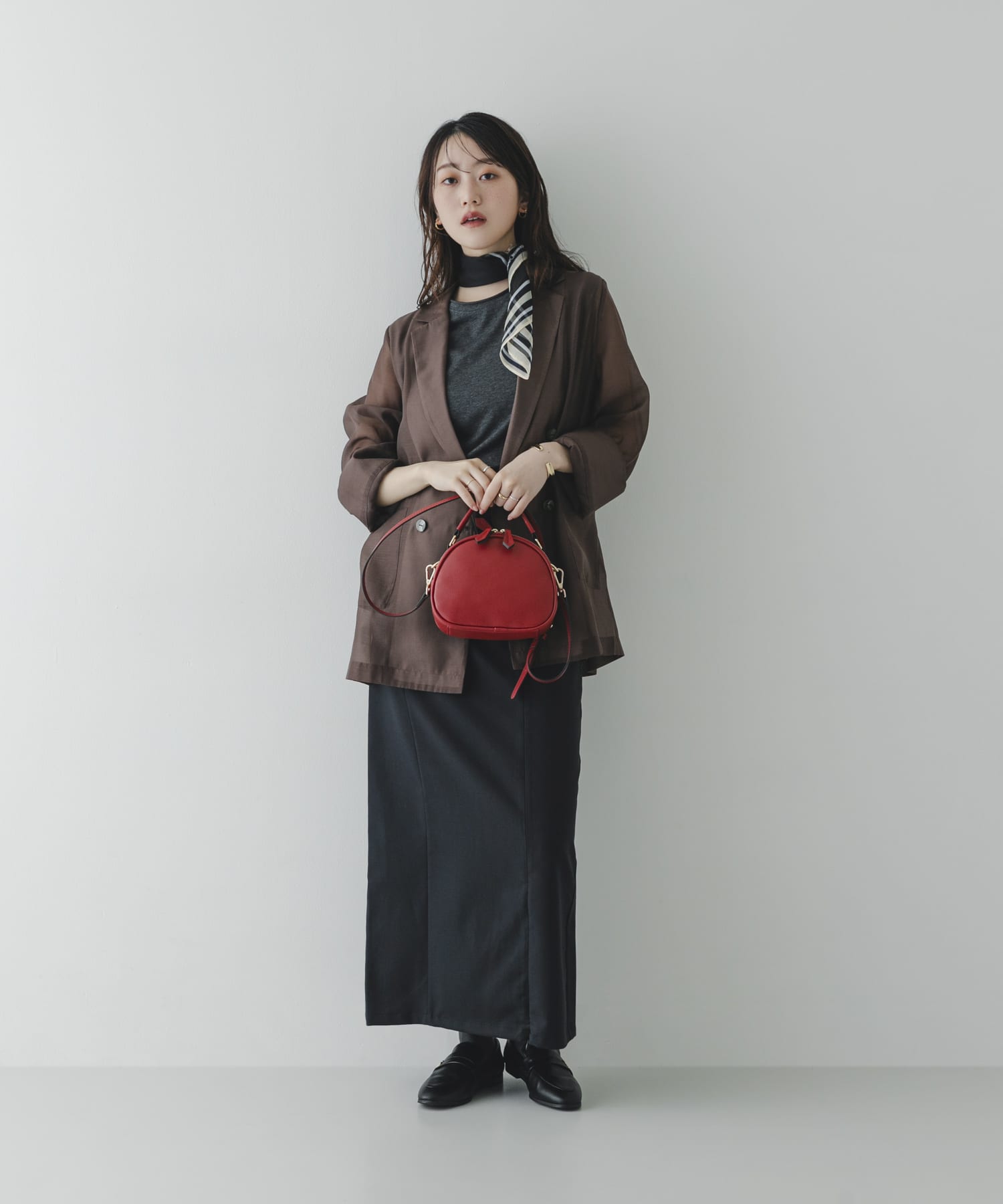 ラウンドミニショルダーバッグ RED One